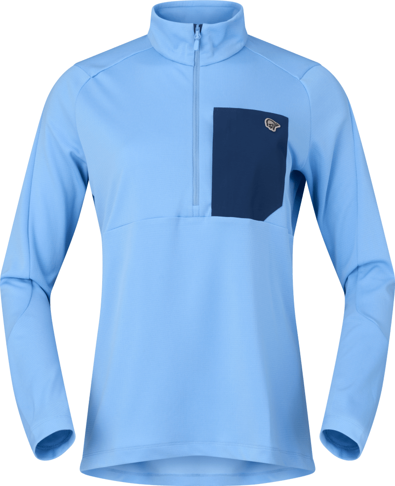 femund warm1 Zip Neck W's Frozen Fjord