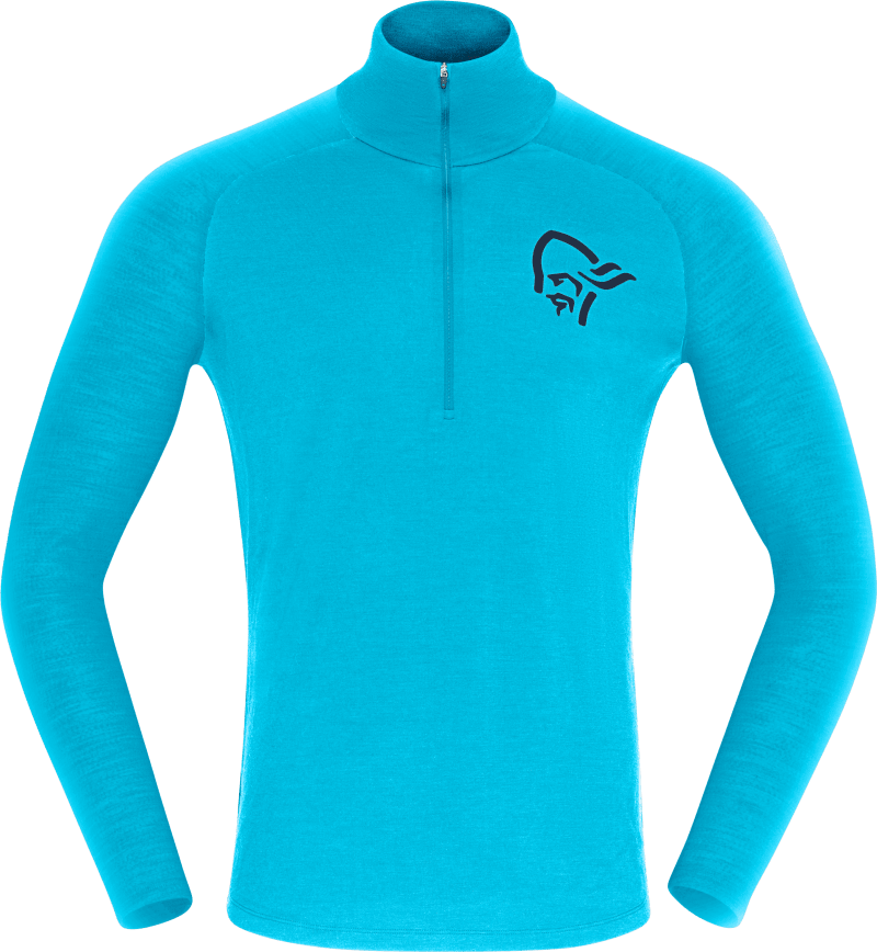 norrøna pureUll Zip Neck M's Hawaiian Surf