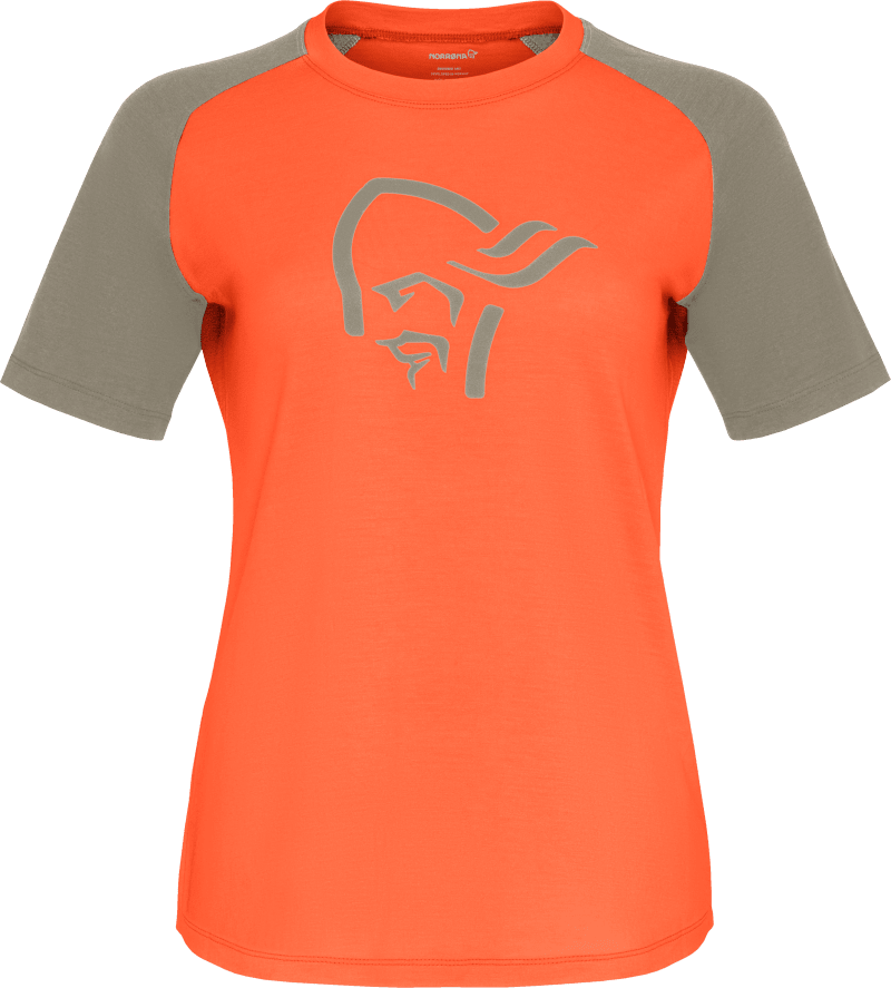 femund pureUll T-shirt W's Orange Alert