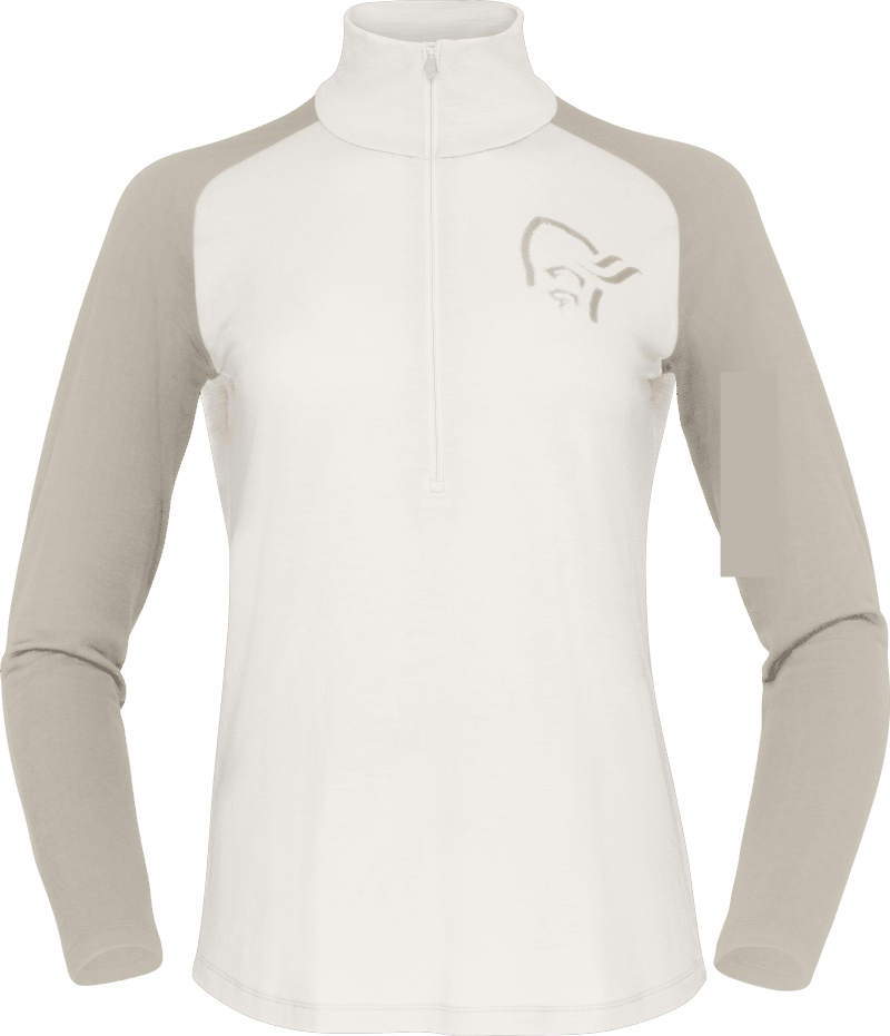 femund pureUll Zip Neck W's Whisper White