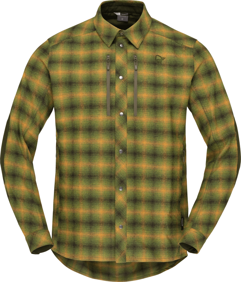 finnskogen wool Shirt M's Olive Night