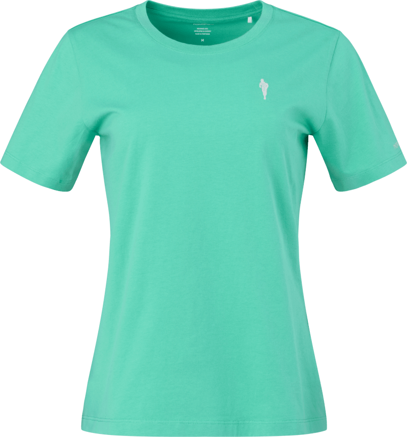 /29 cotton activity embroidery T-shirt W's Winter Green