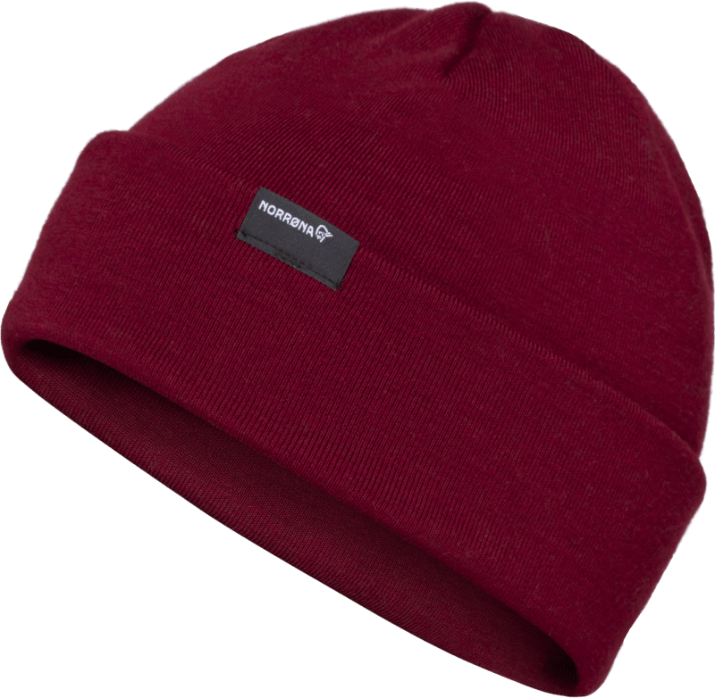 /29 mid merinoUll Beanie Rhubarb Melange