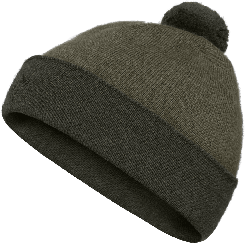 /29 mid merinoUll pom Beanie Olive Night Melange