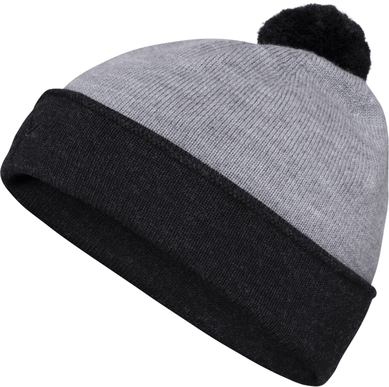 /29 mid merinoUll pom Beanie Grey Melange