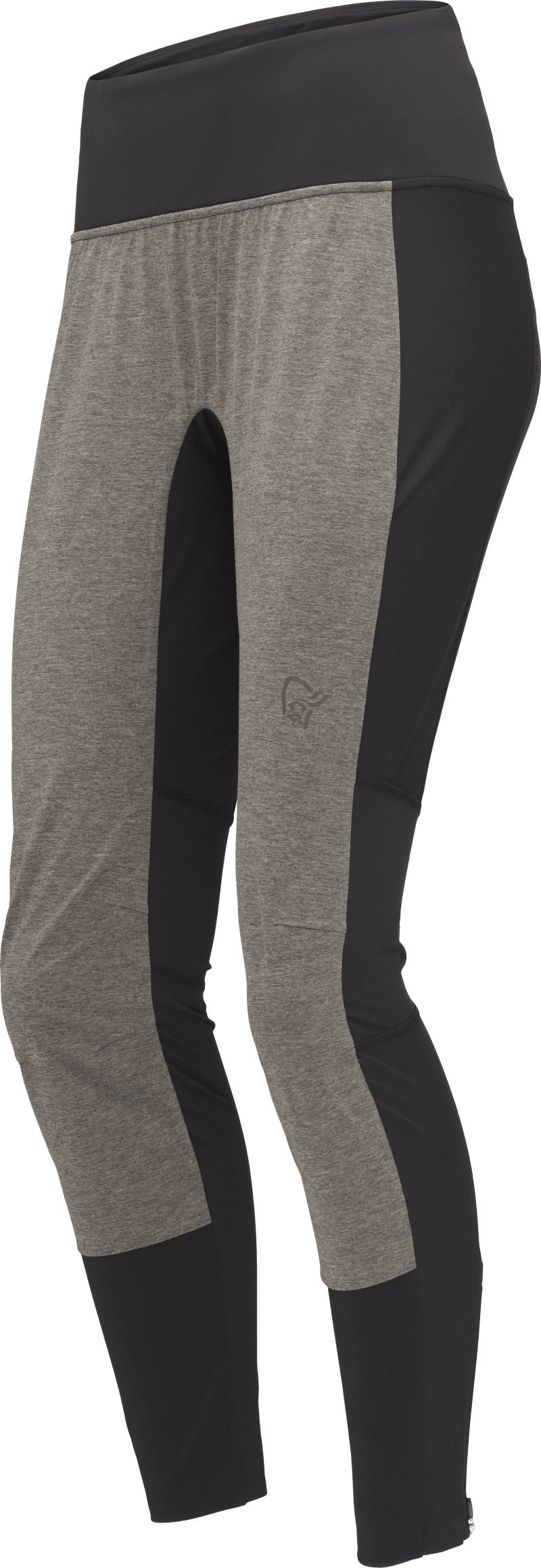 norrøna wind Tights W's Caviar Black/Dark Grey Melange