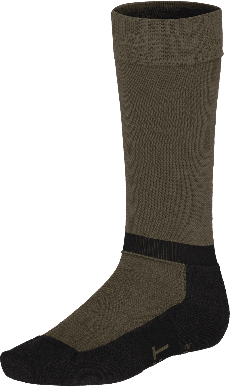 senja light merinoUll long Socks Olive Night