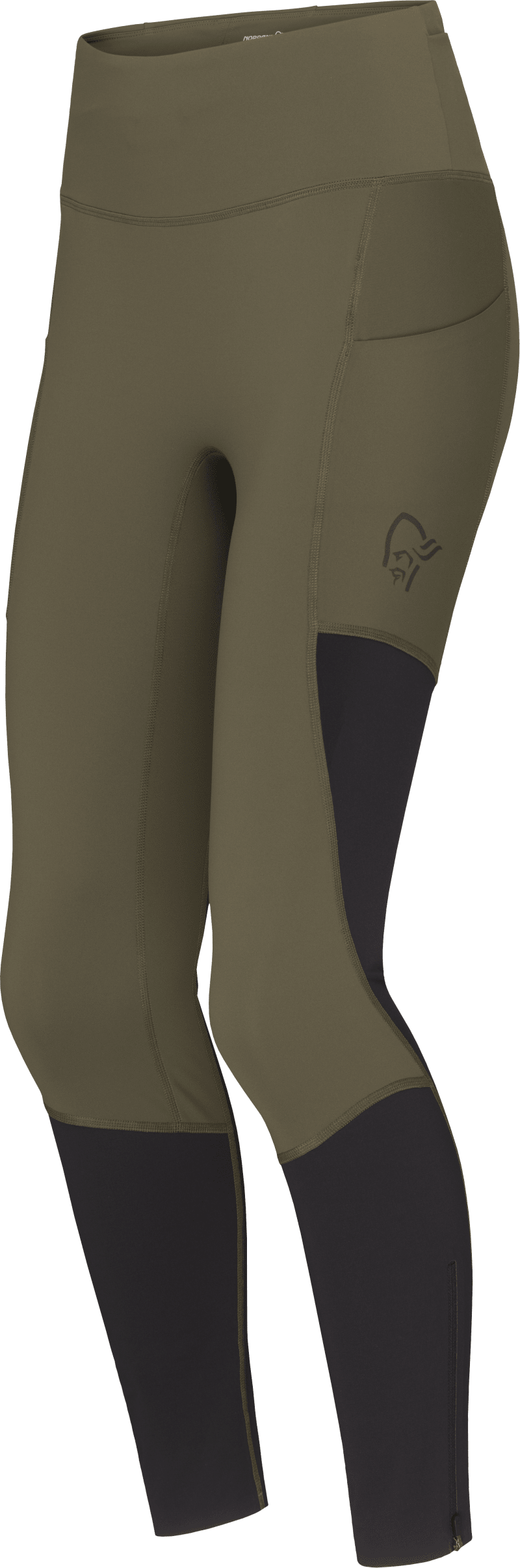 senja equaliser stretch Tights W's Olive Night/Caviar Black