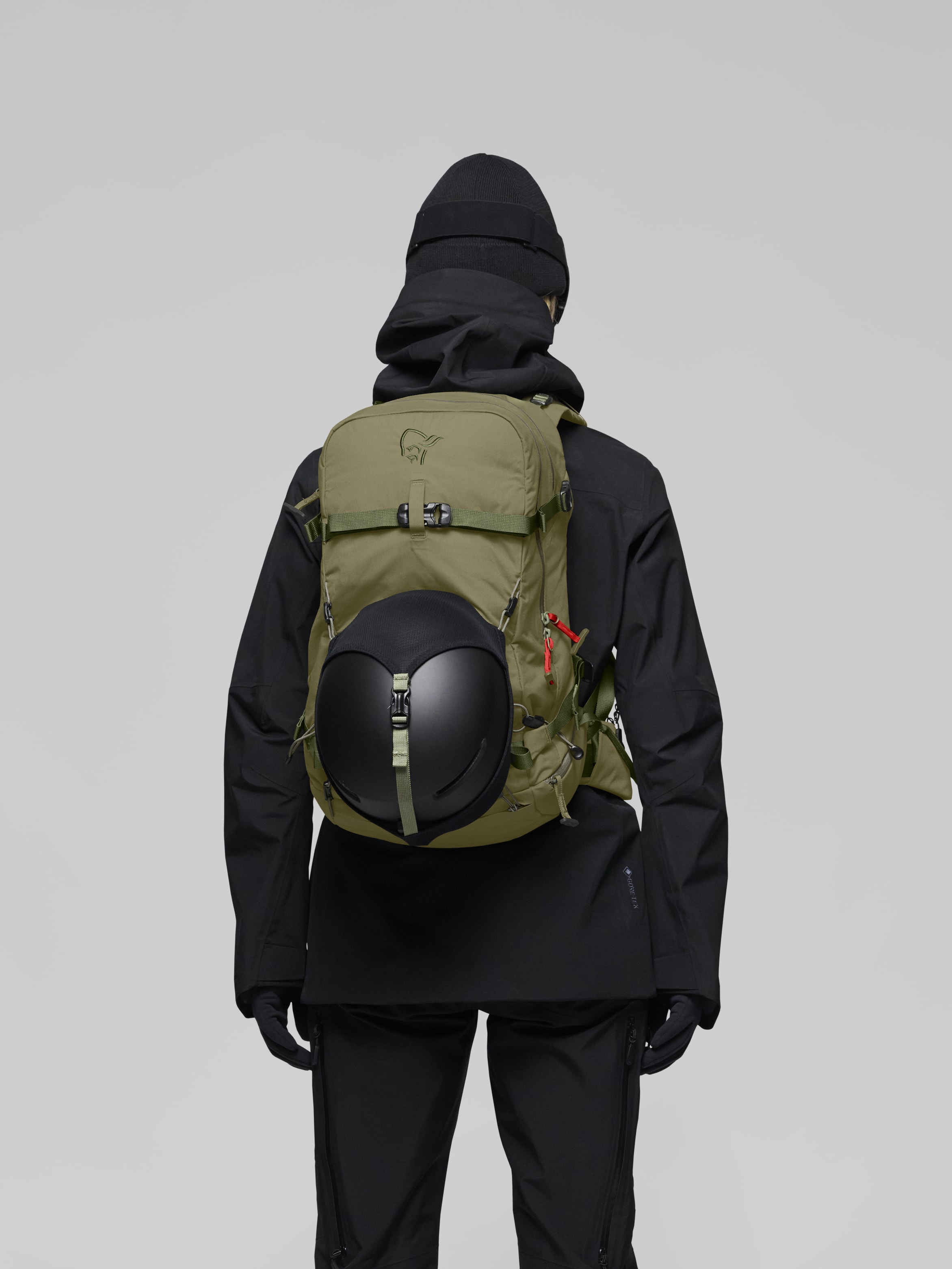 Female Look  image of lofoten 28L Pack Deep Lichen Green