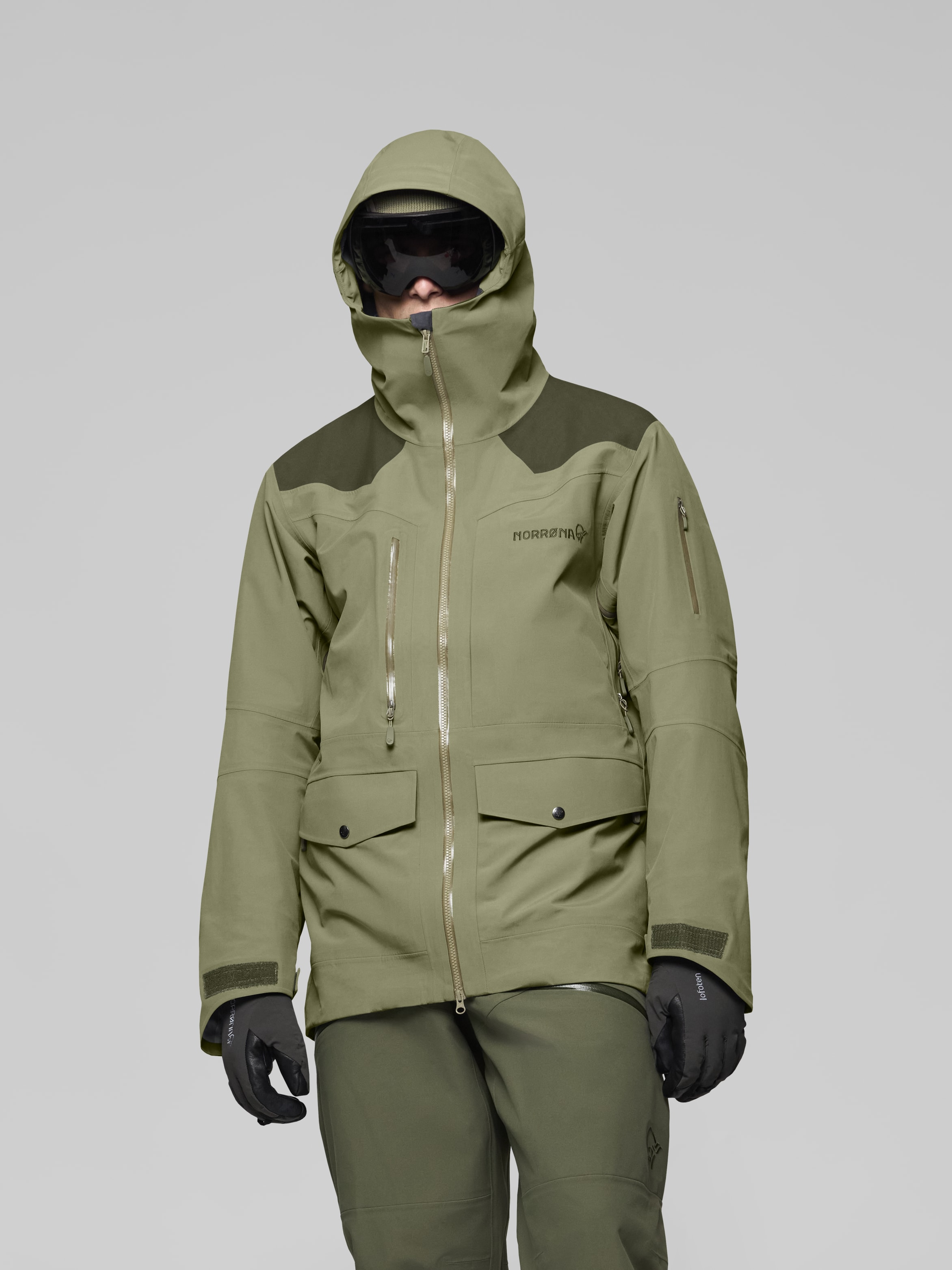 Male Look image of tamok dri3 Jacket Olive Night/Deep Lichen Green