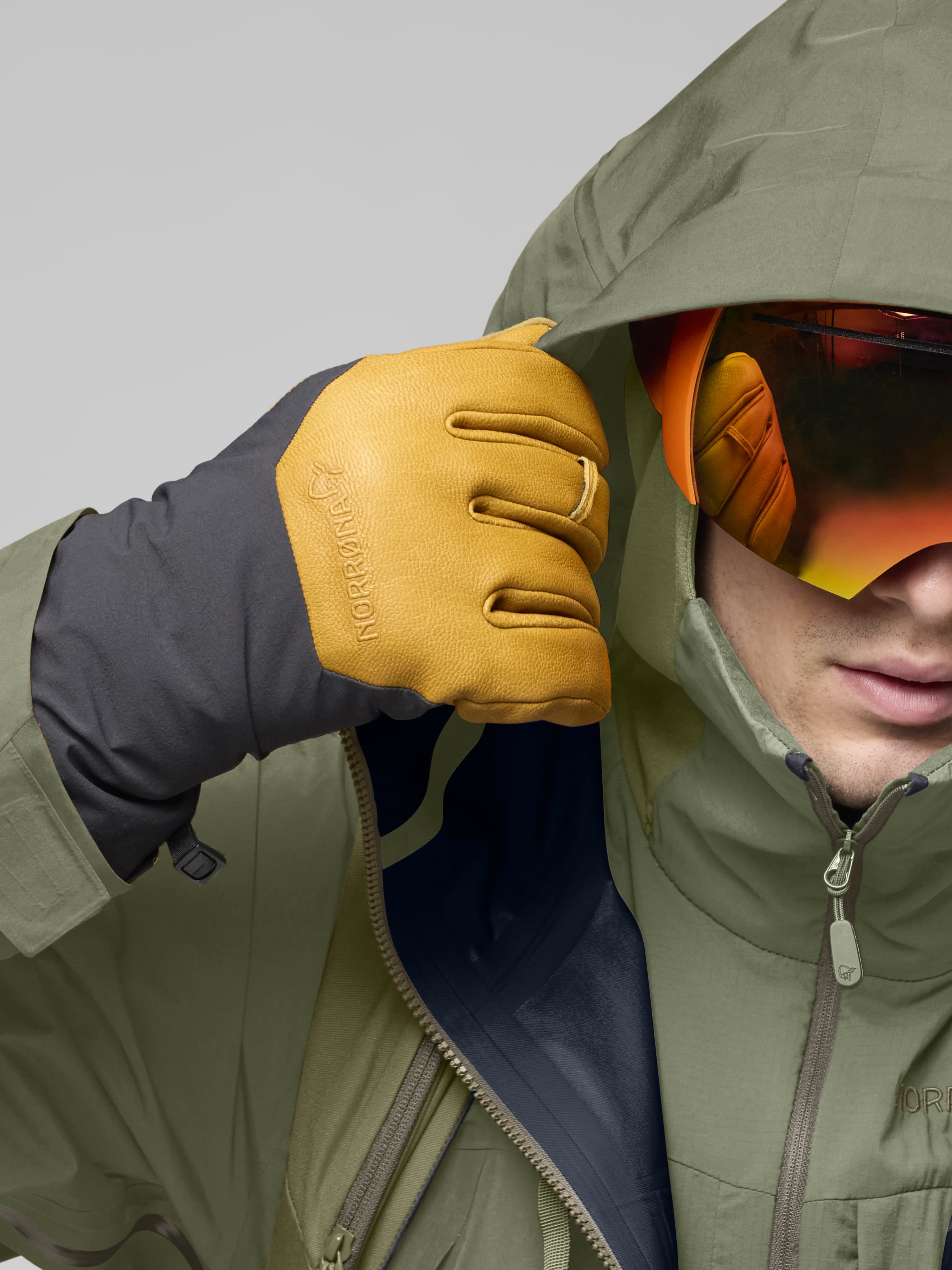 Male Look  image of more Gore-Tex Jacket Deep Lichen Green
