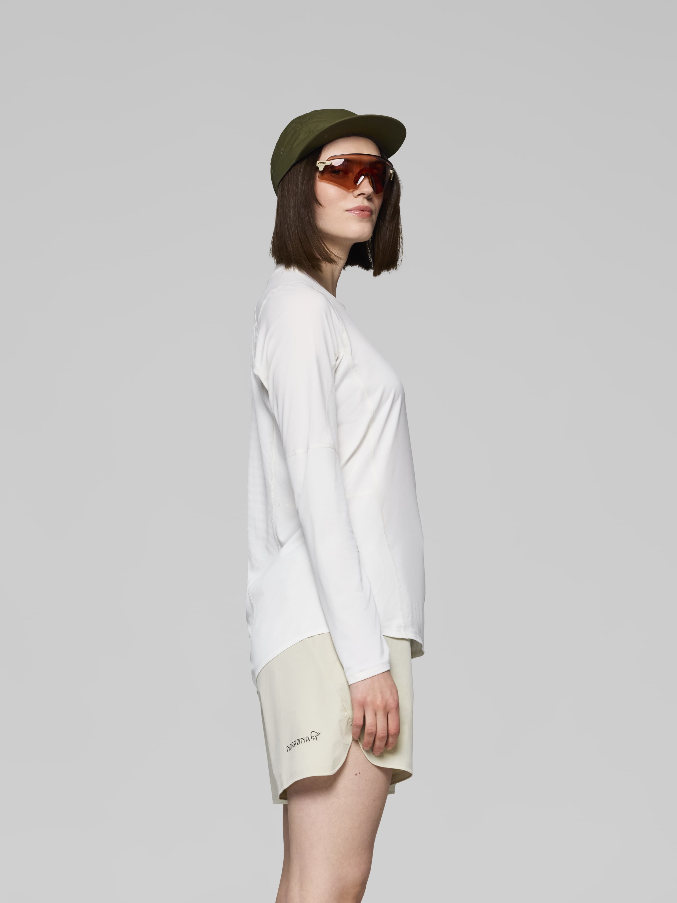 Female Look image of senja equaliser lightweight Long Sleeve Snow White