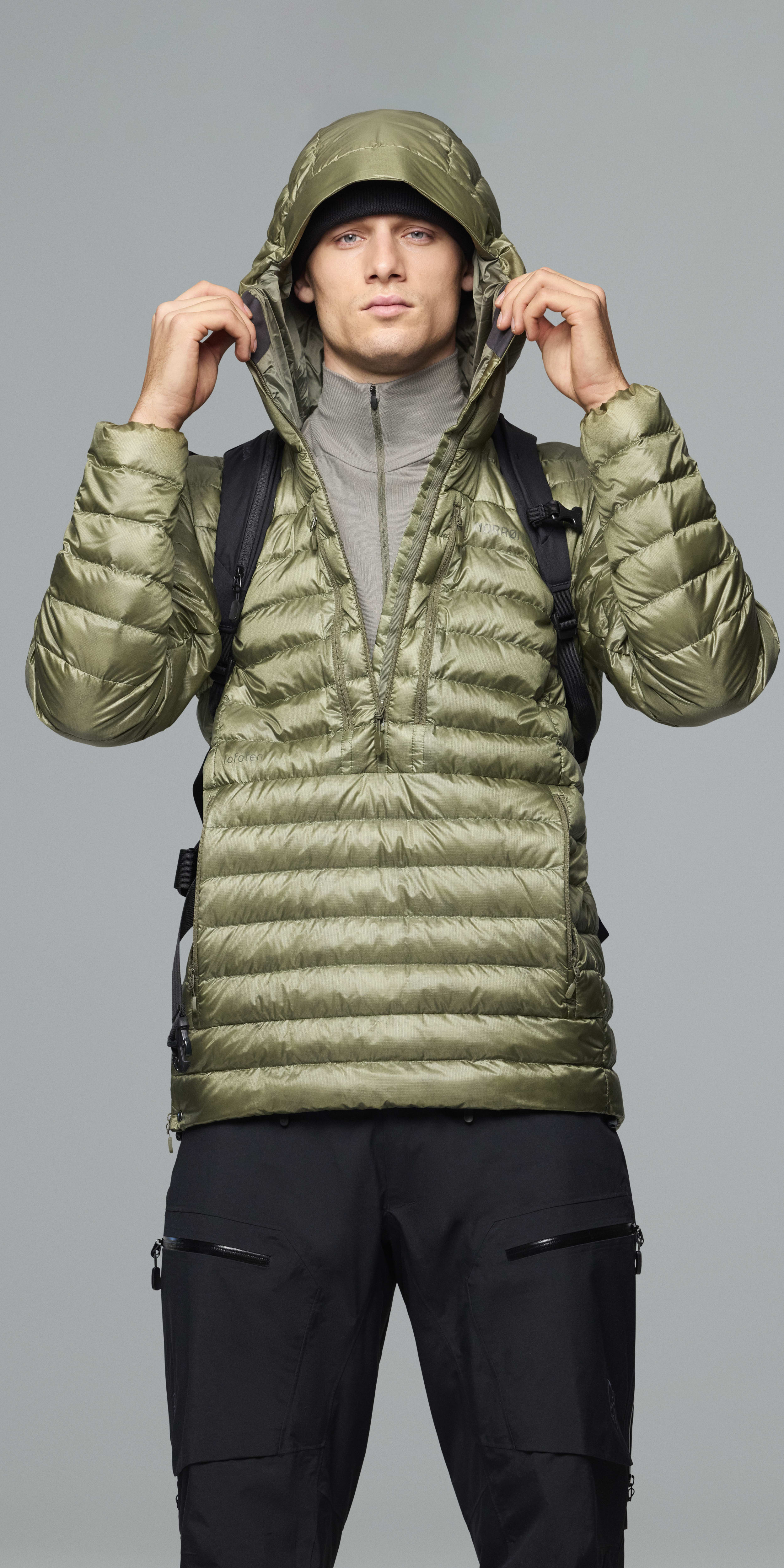 Male Look  image of lofoten Gore-Tex thermo60 Pants Caviar Black