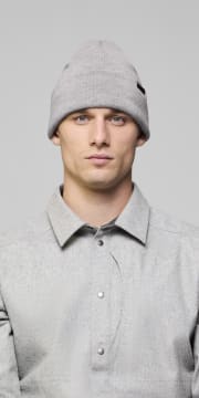 Norrona /29 Heavy Cotton Grey Melange Unisex Beanie One Size NORRONA /29 chunky marl knit Beanie 100% Wool Hat Knit Cap  main image 4