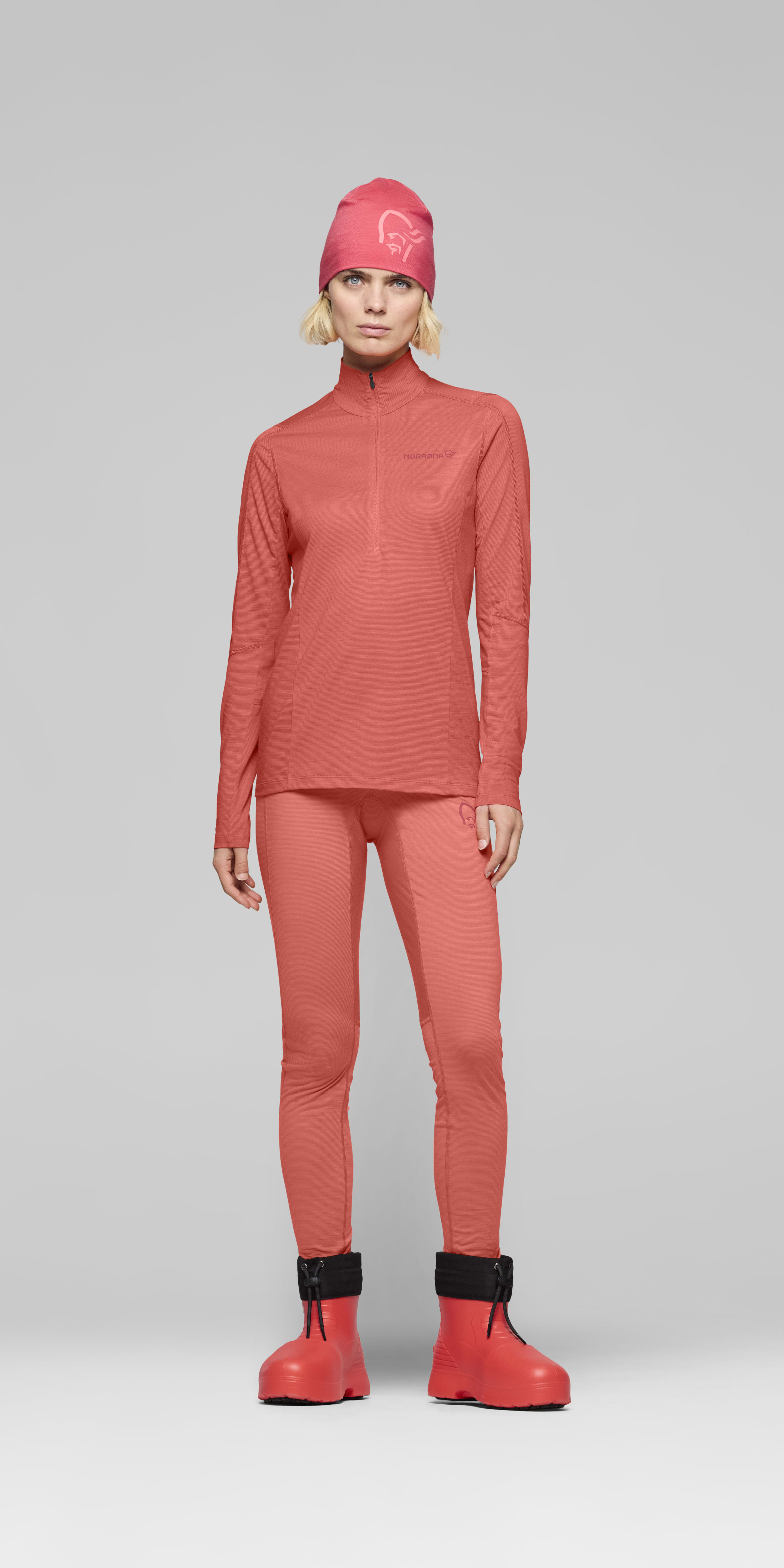 equaliserUll Zip Neck – Deep Sea Coral