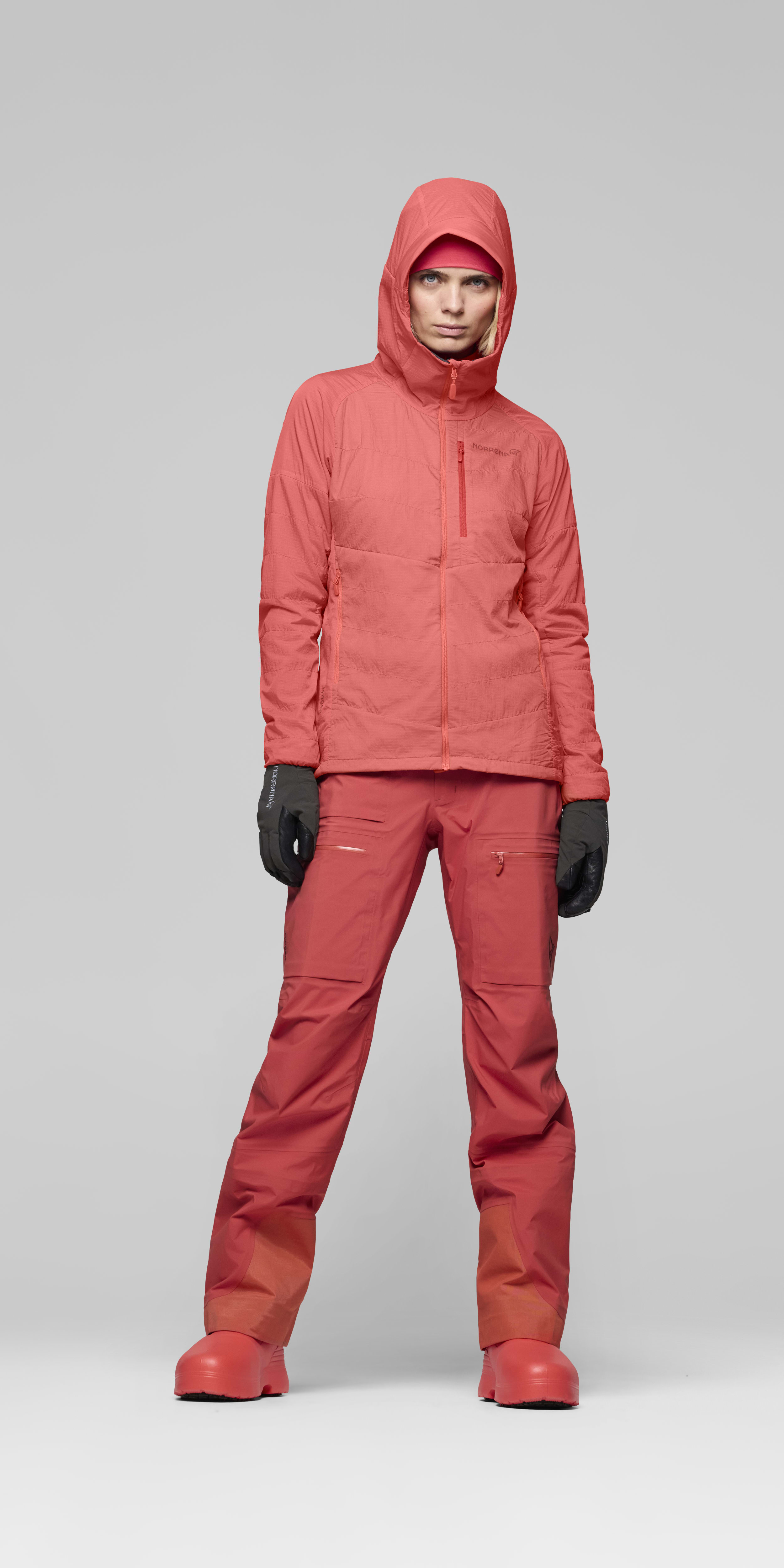 thermo100active Zip Hood – Deep Sea Coral