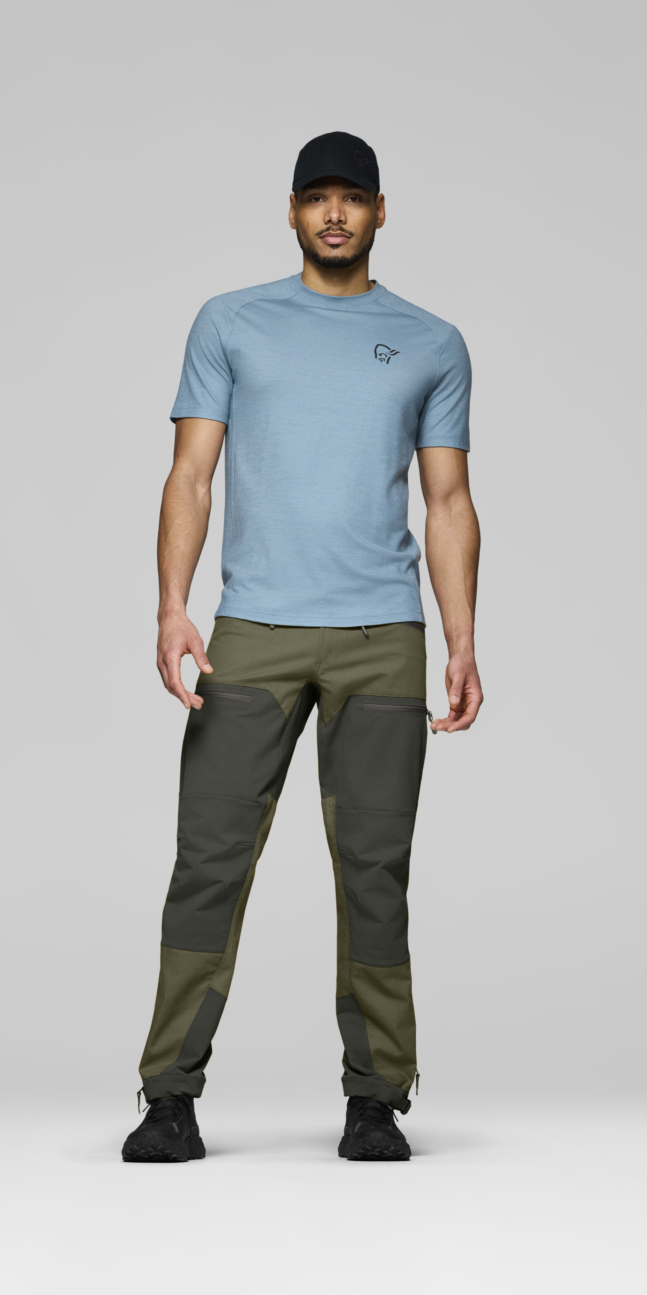 cotton heavy duty Pants – Olive Night