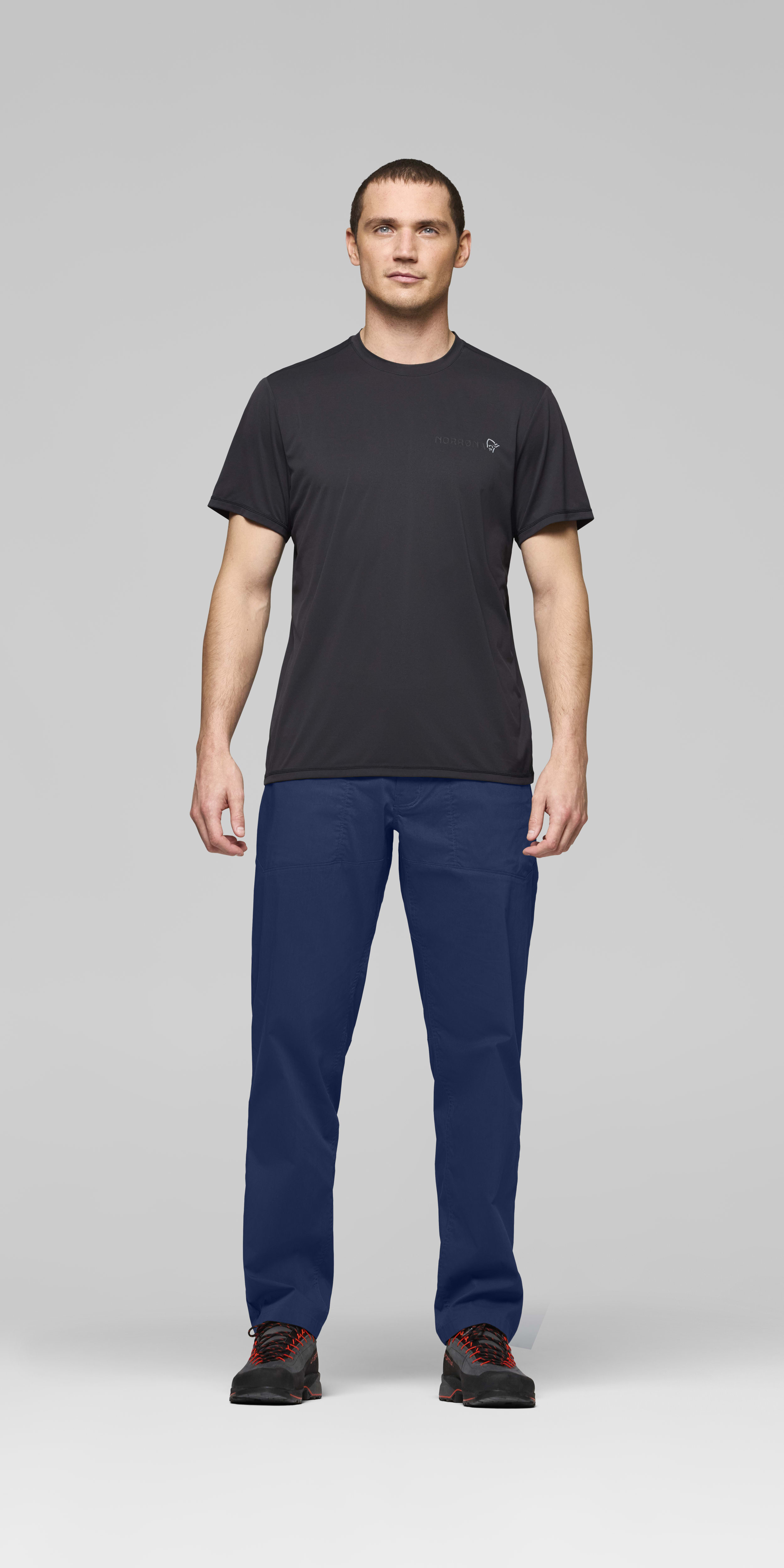 mid cotton Pants – Indigo Night