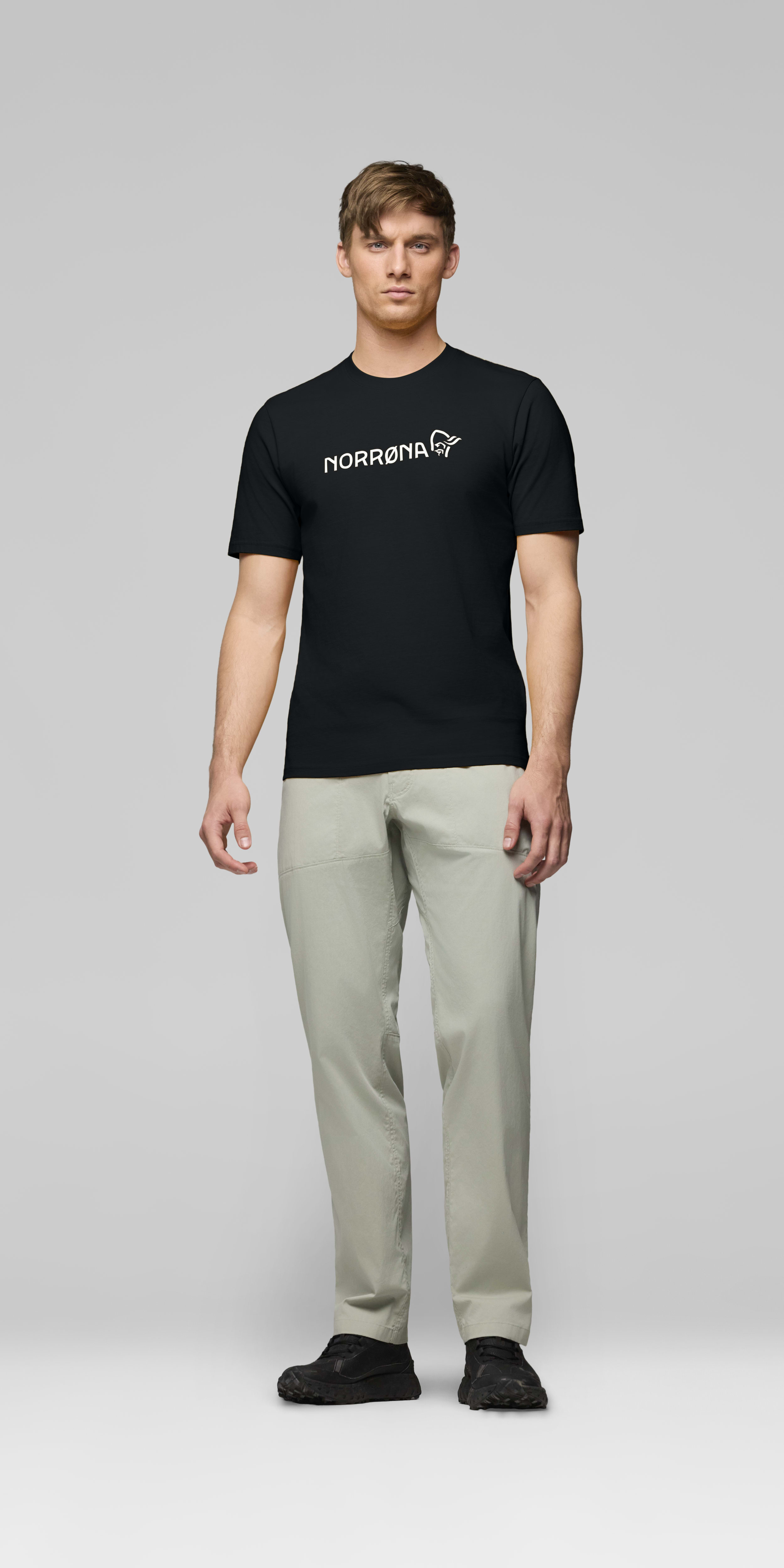 cotton Norrøna viking T-shirt – Caviar Black