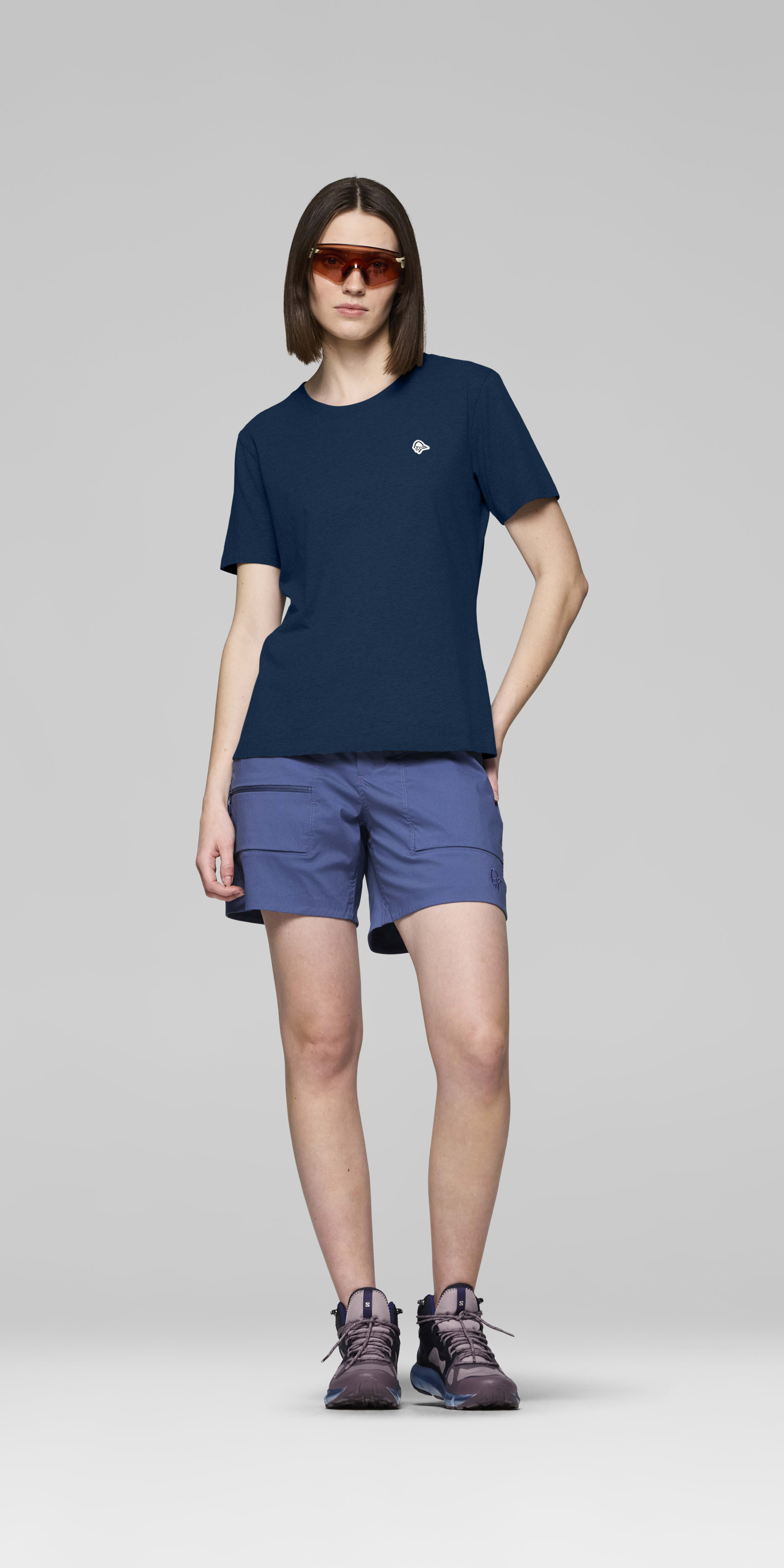 cotton viking patch T-shirt – Indigo Night