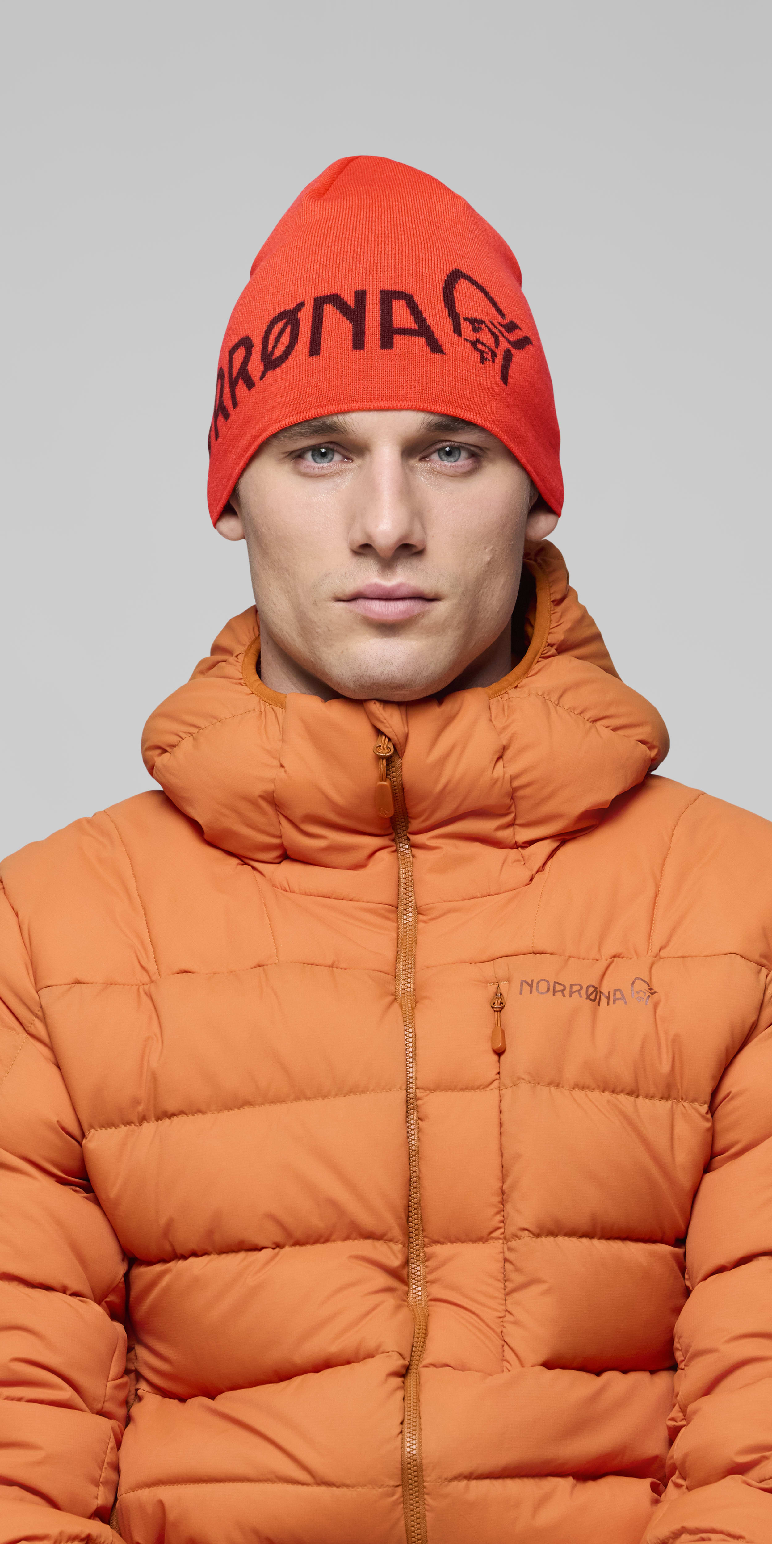 light merinoUll logo Beanie – Baked Apple