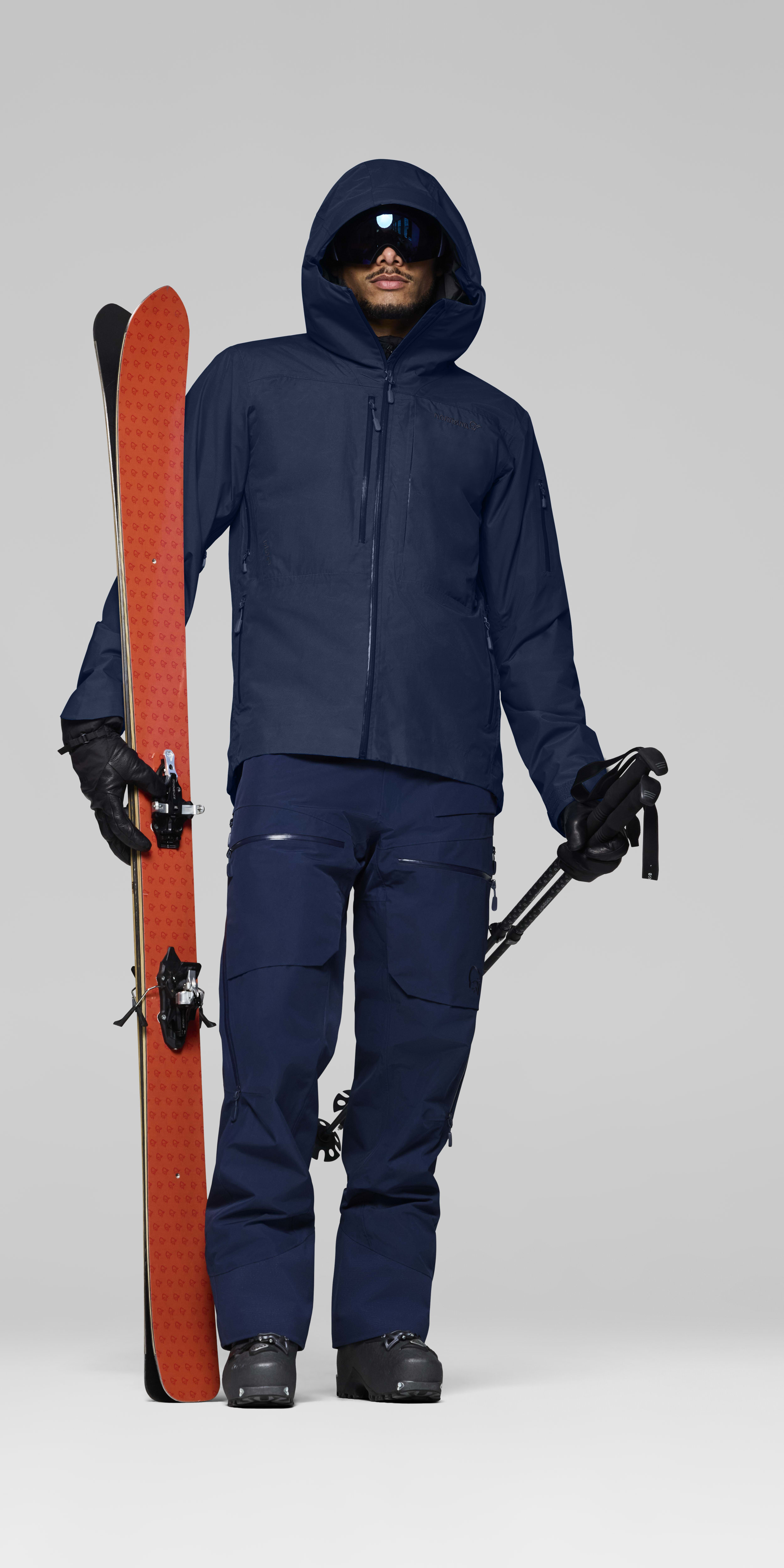Male Look opening image of lofoten Gore-Tex Insulated Jacket Indigo Night