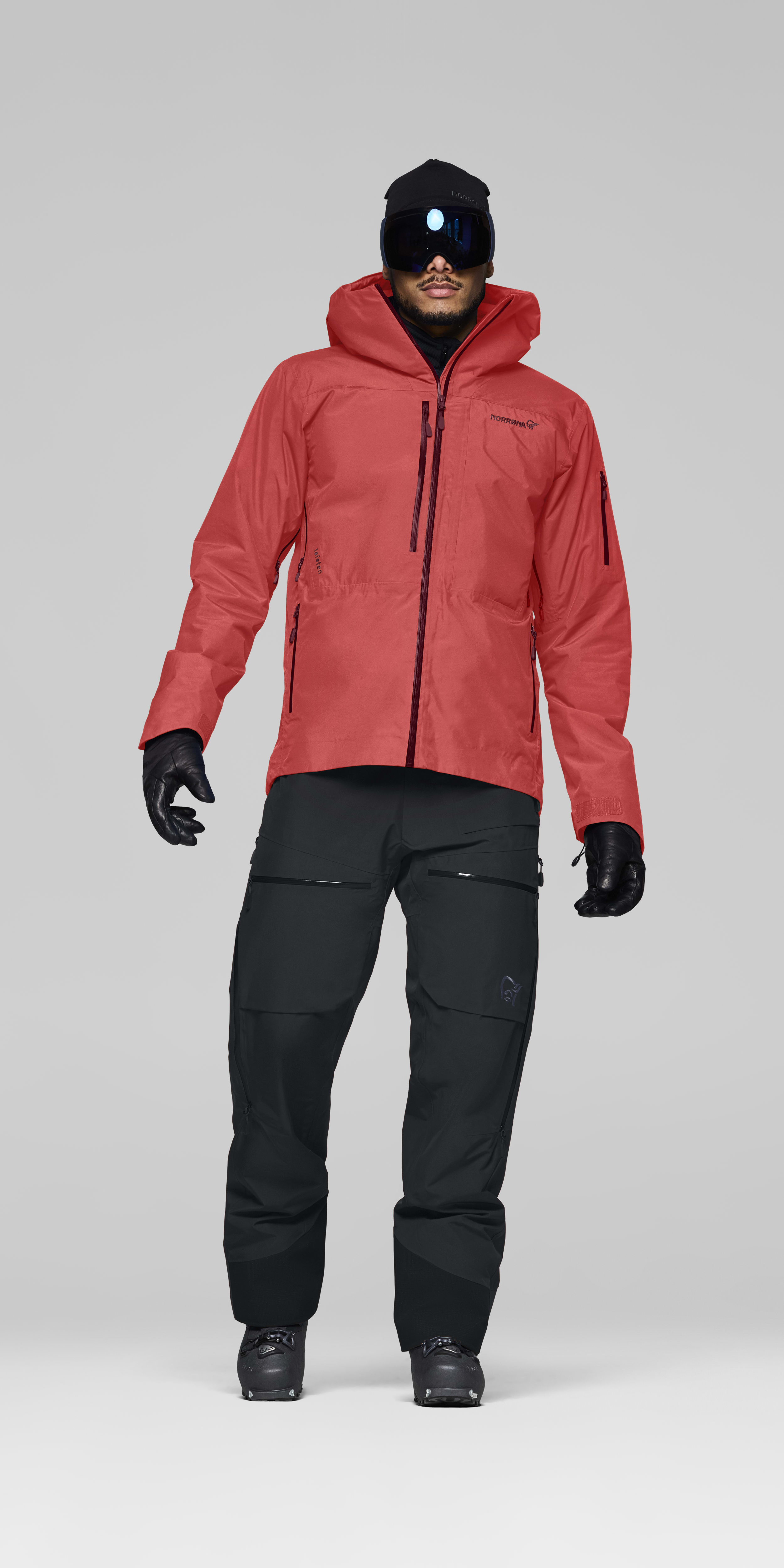 Male Look front image of lofoten Gore-Tex Insulated Jacket Baked Apple