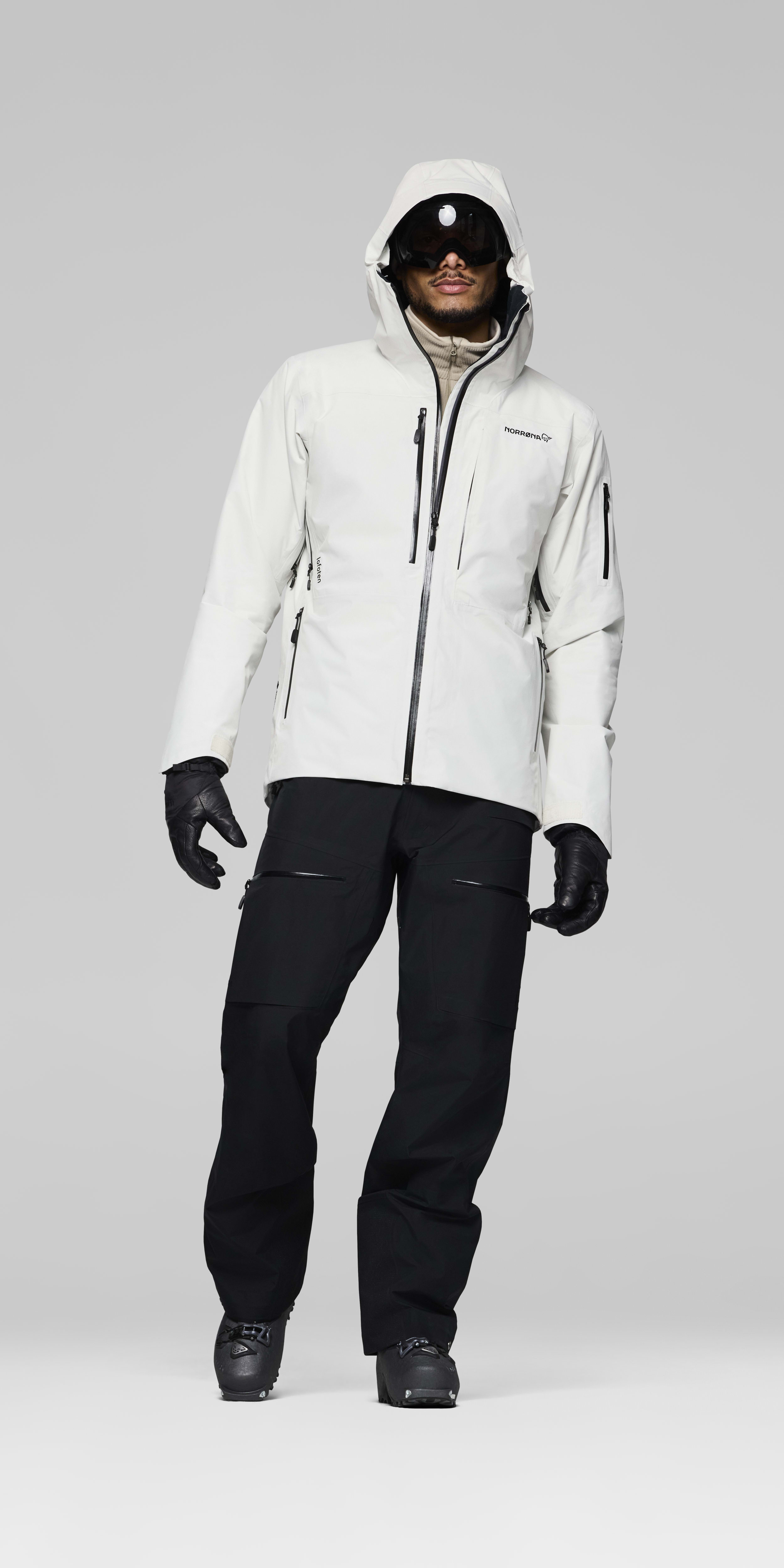 Male Look front image of lofoten Gore-Tex Insulated Jacket Whisper White