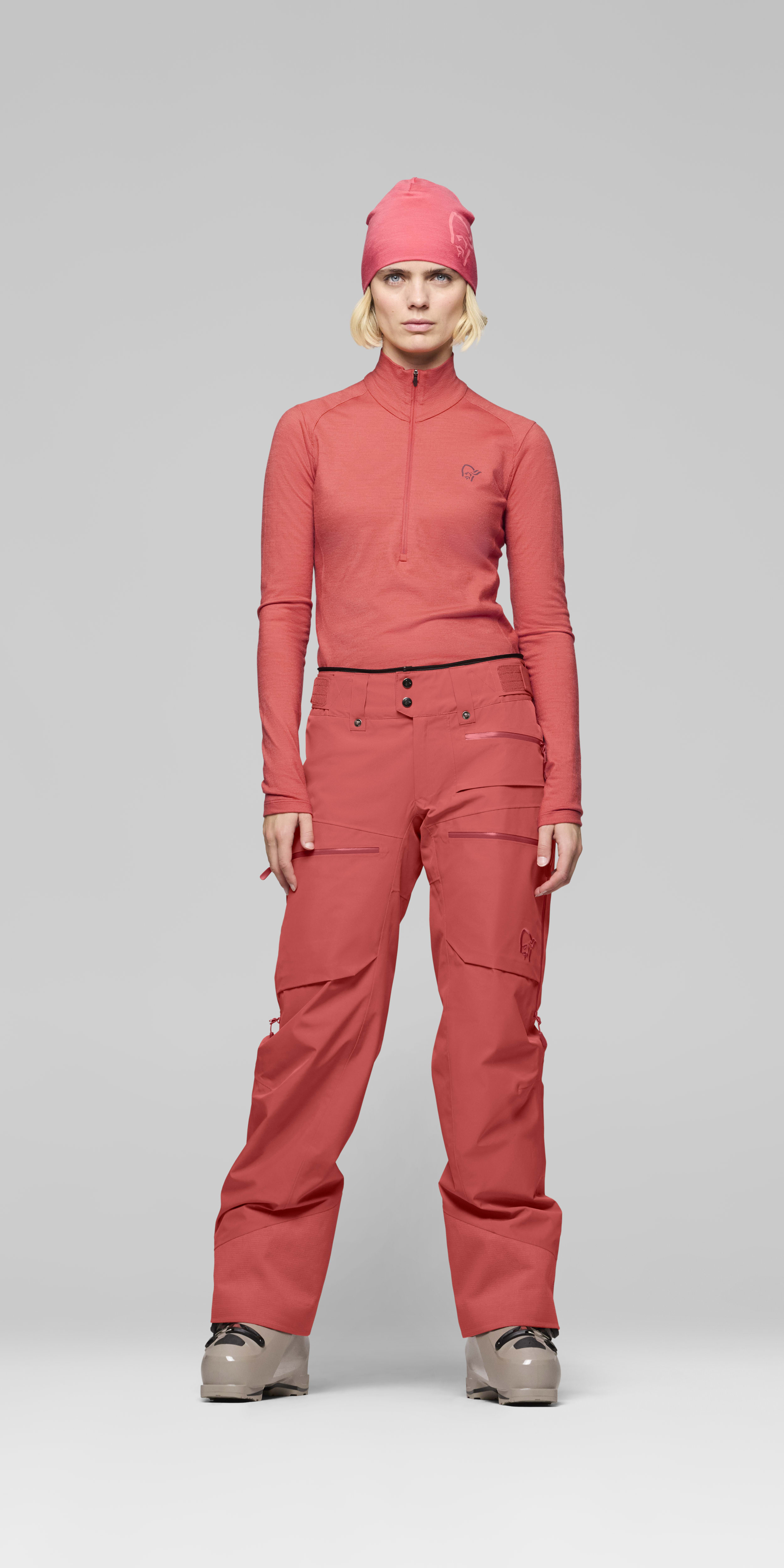 Female Look front image of lofoten Gore-Tex Insulated Pants Baked Apple
