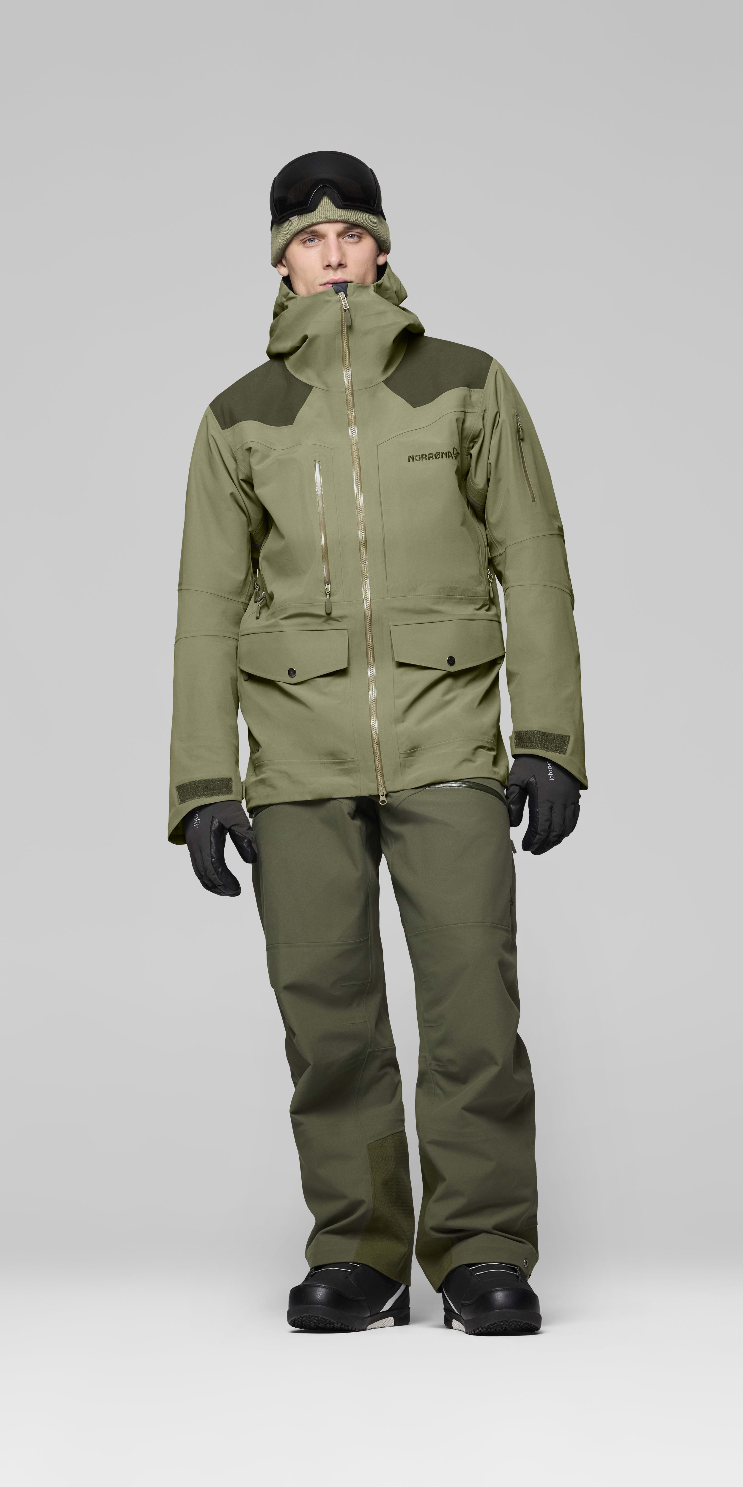 Male Look front image of tamok dri3 Jacket Olive Night/Deep Lichen Green
