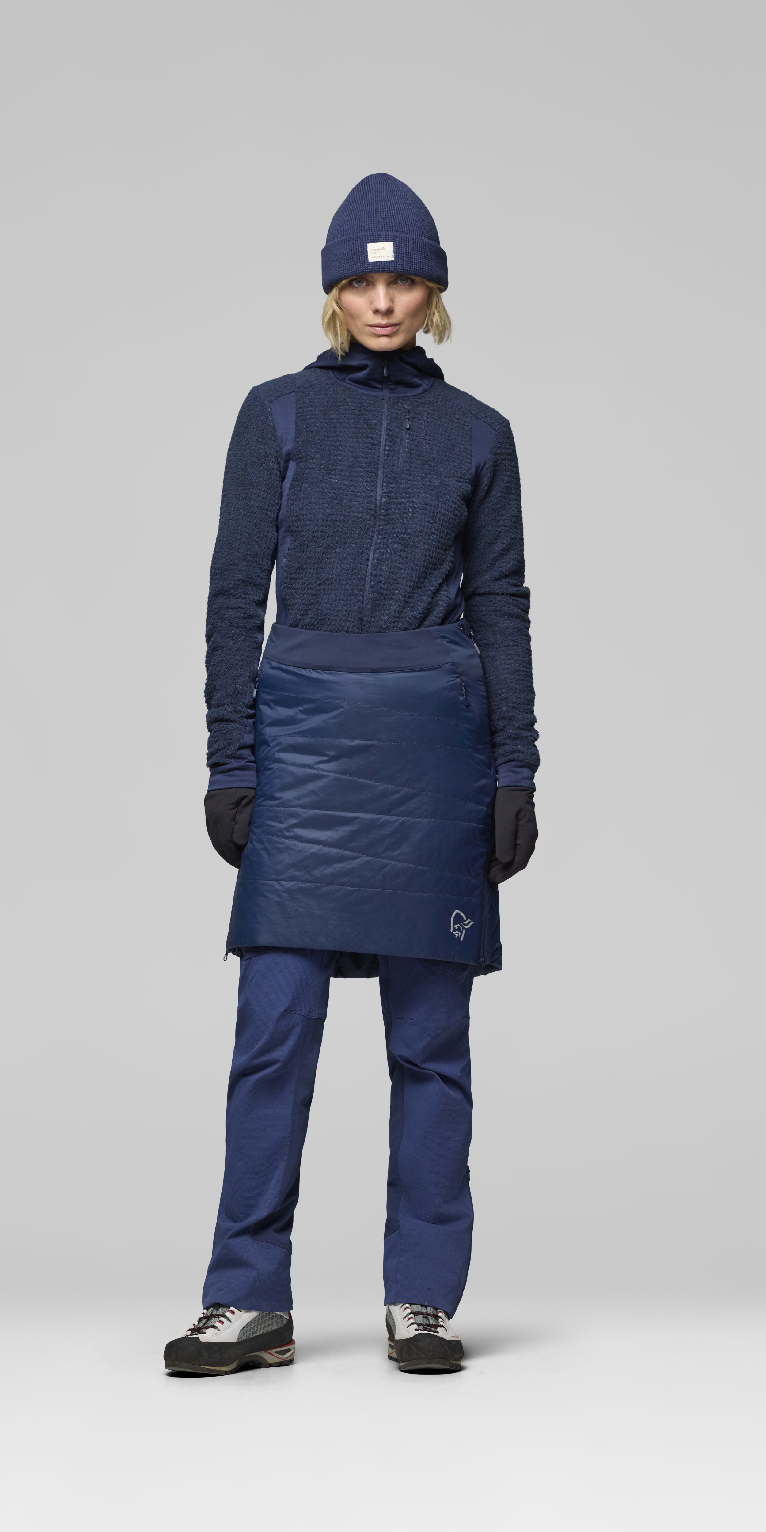 Female Look front image of falketind thermo80 Skirt Indigo Night
