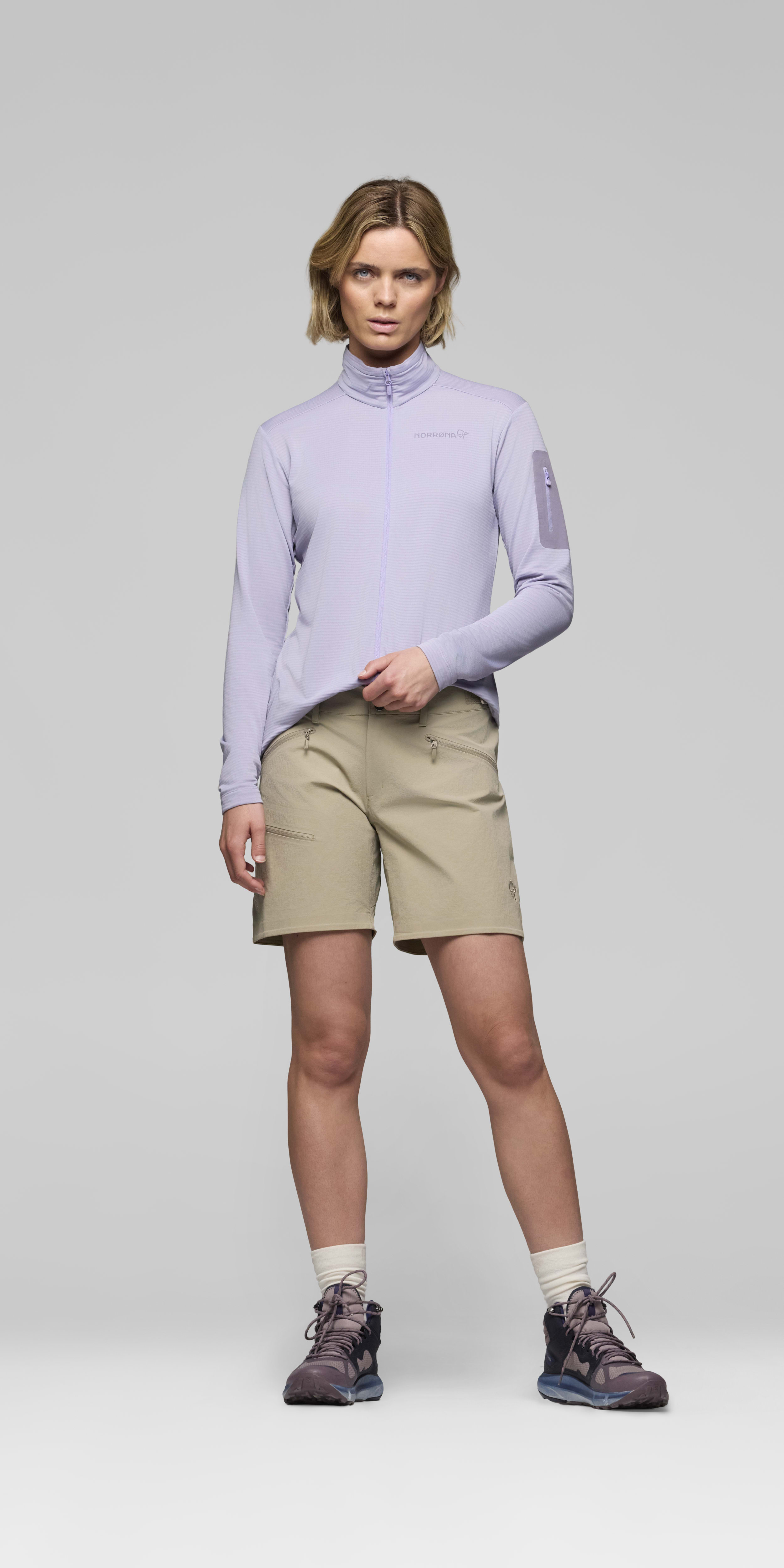 Female Look front image of falketind flex1 Shorts Winter Twig