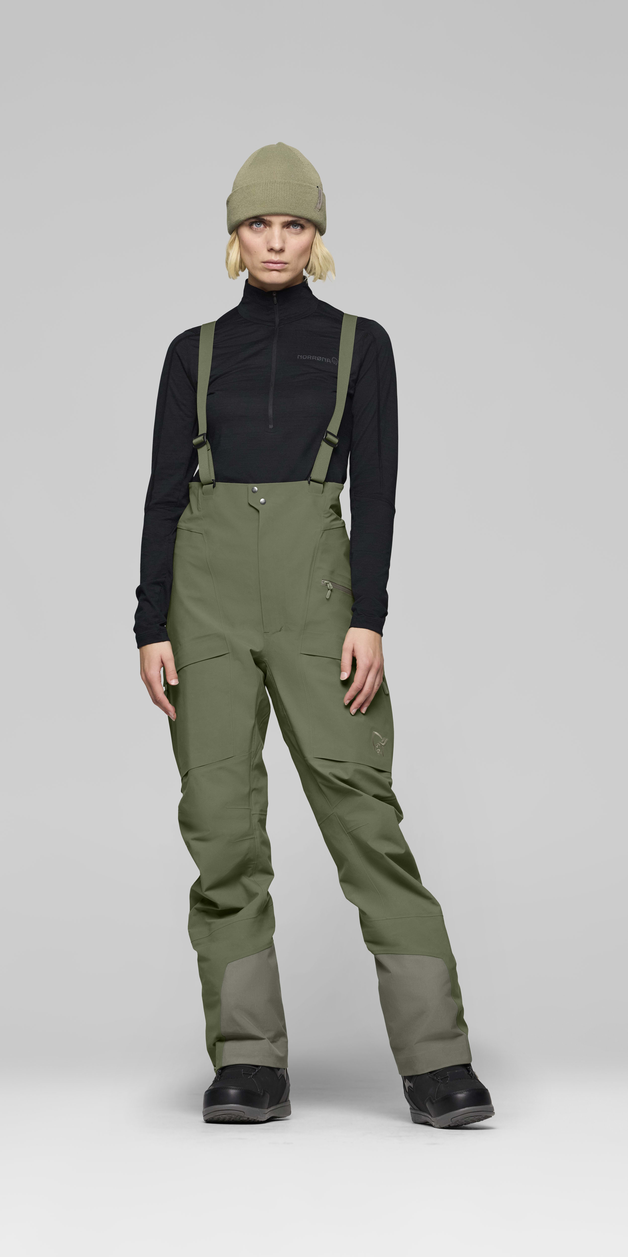 Female Look front image of more Gore-Tex Salopette Deep Lichen Green