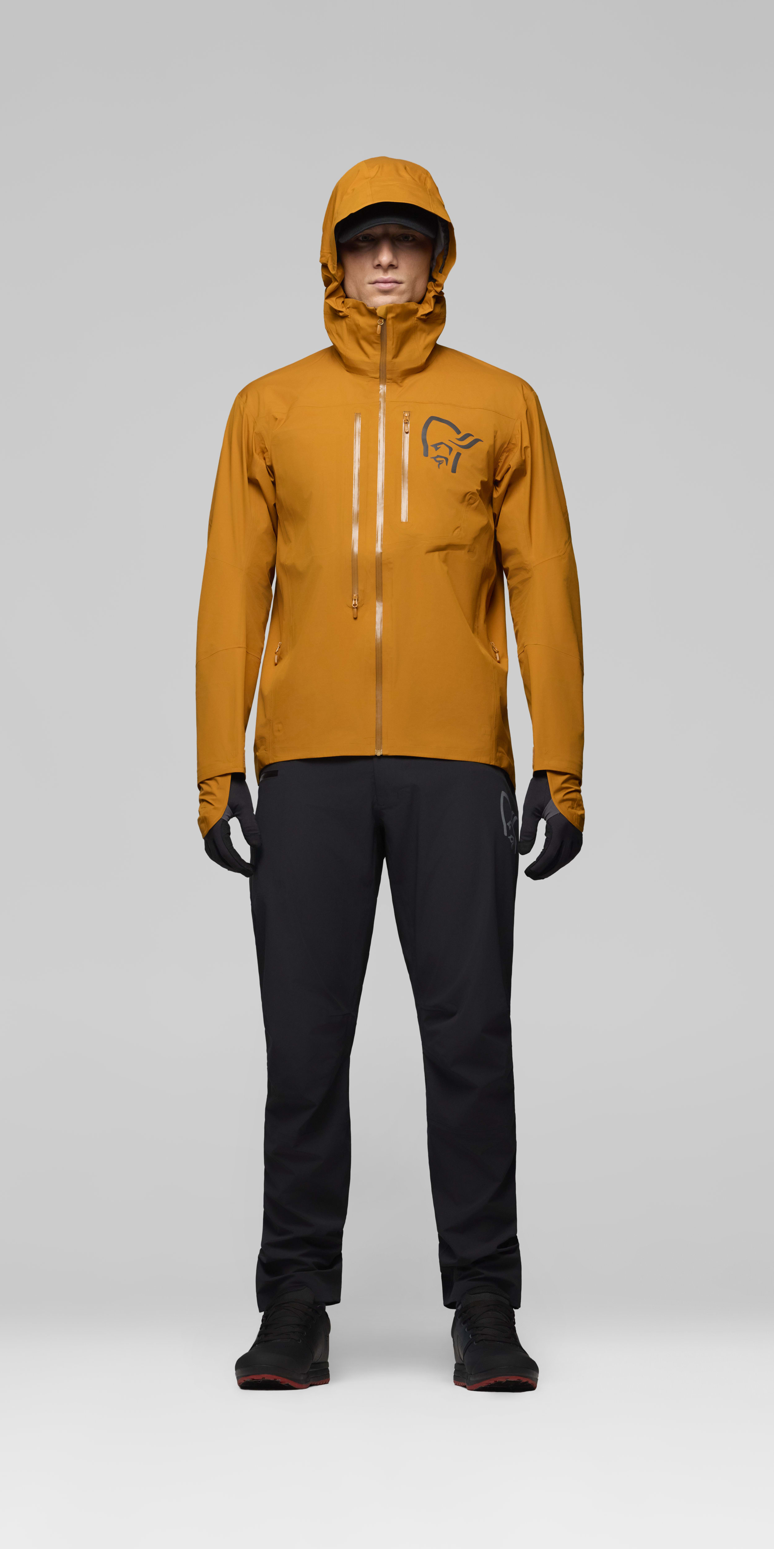 Male Look front image of fjora dri3 Jacket Honey Ginger