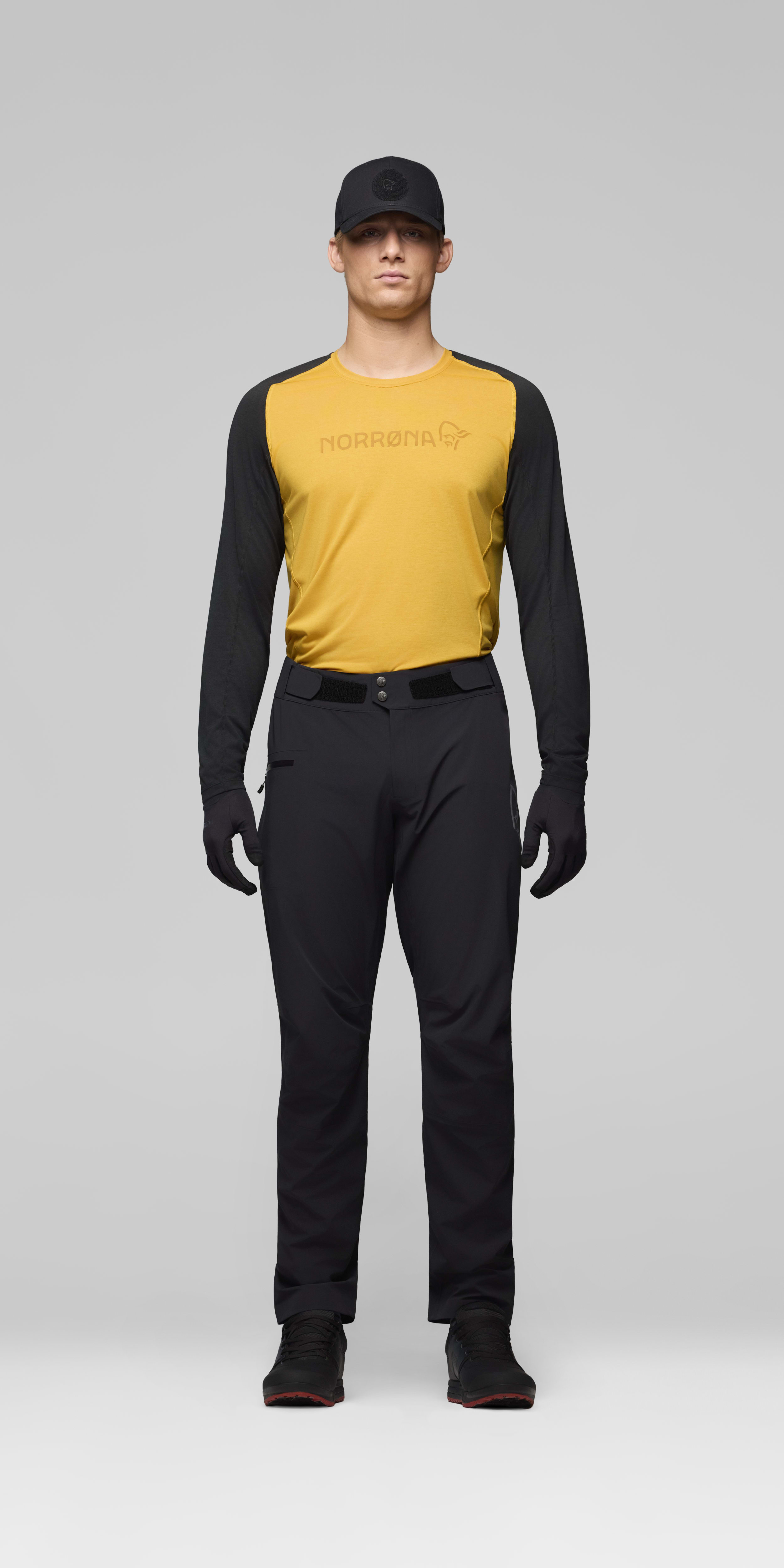 Male Look front image of fjora driflex3 Pants Caviar Black