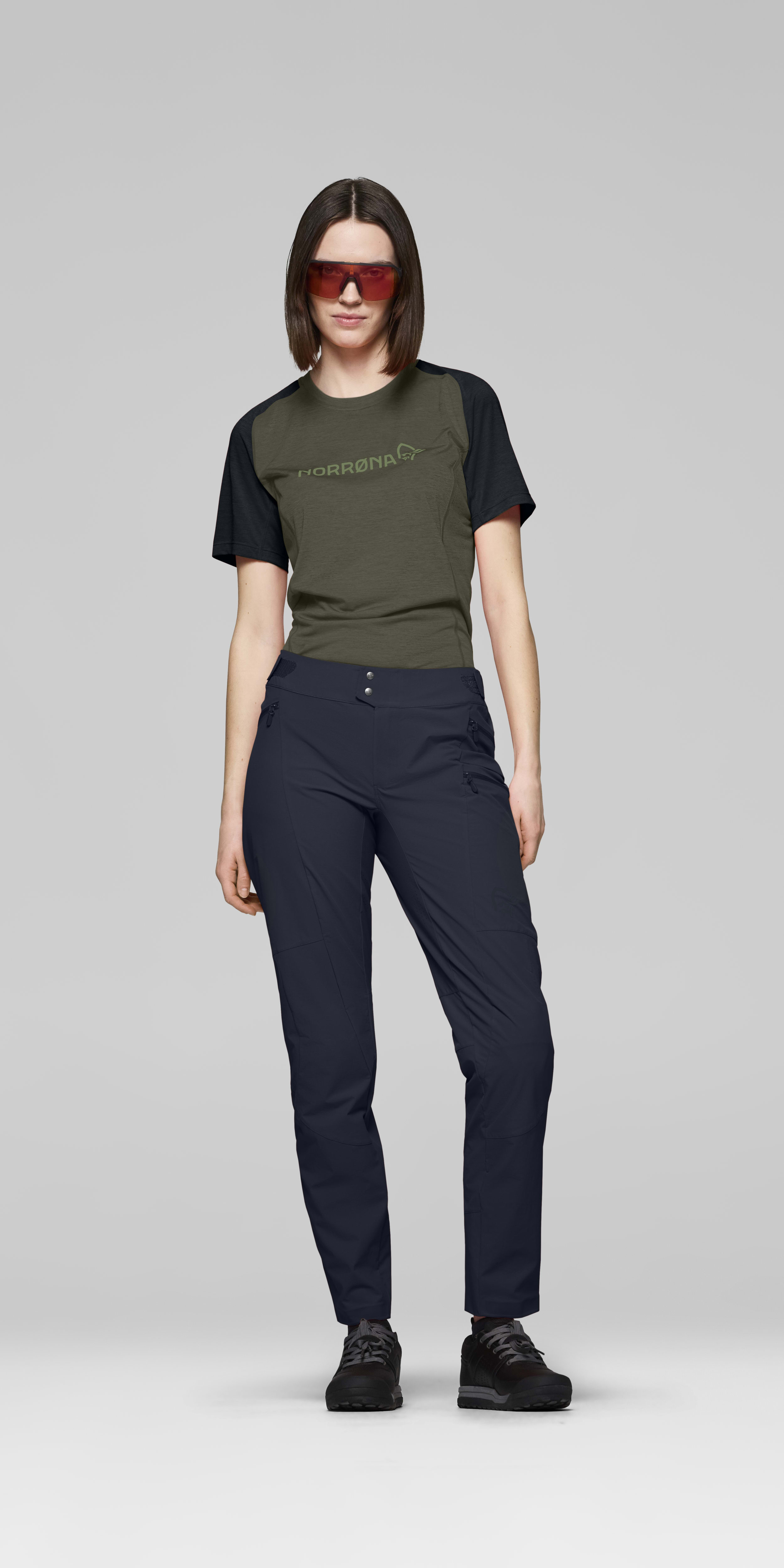 Female Look front image of fjora flex1 tech Pants Caviar Black