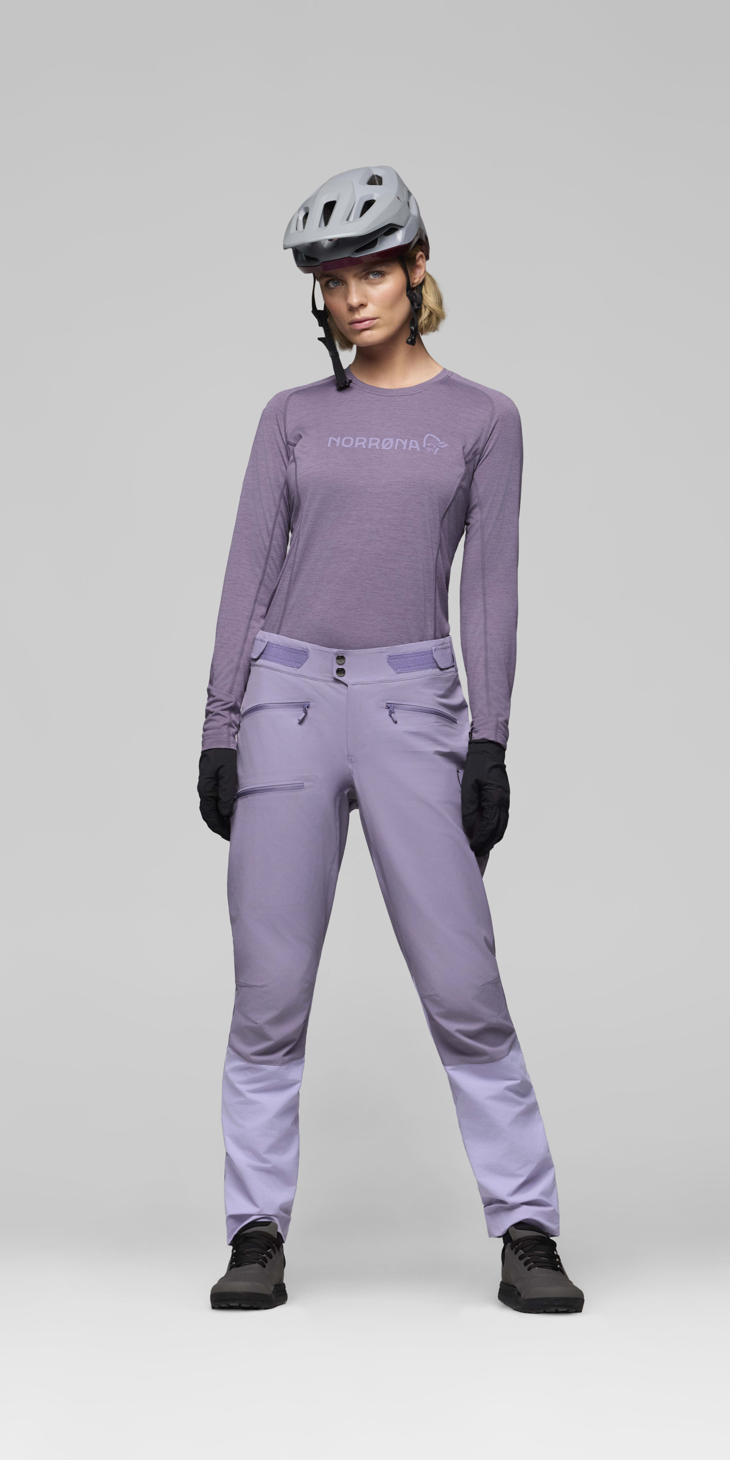 Female Look front image of fjora flex1 Pants Purple Sage/Heirloom Lilac