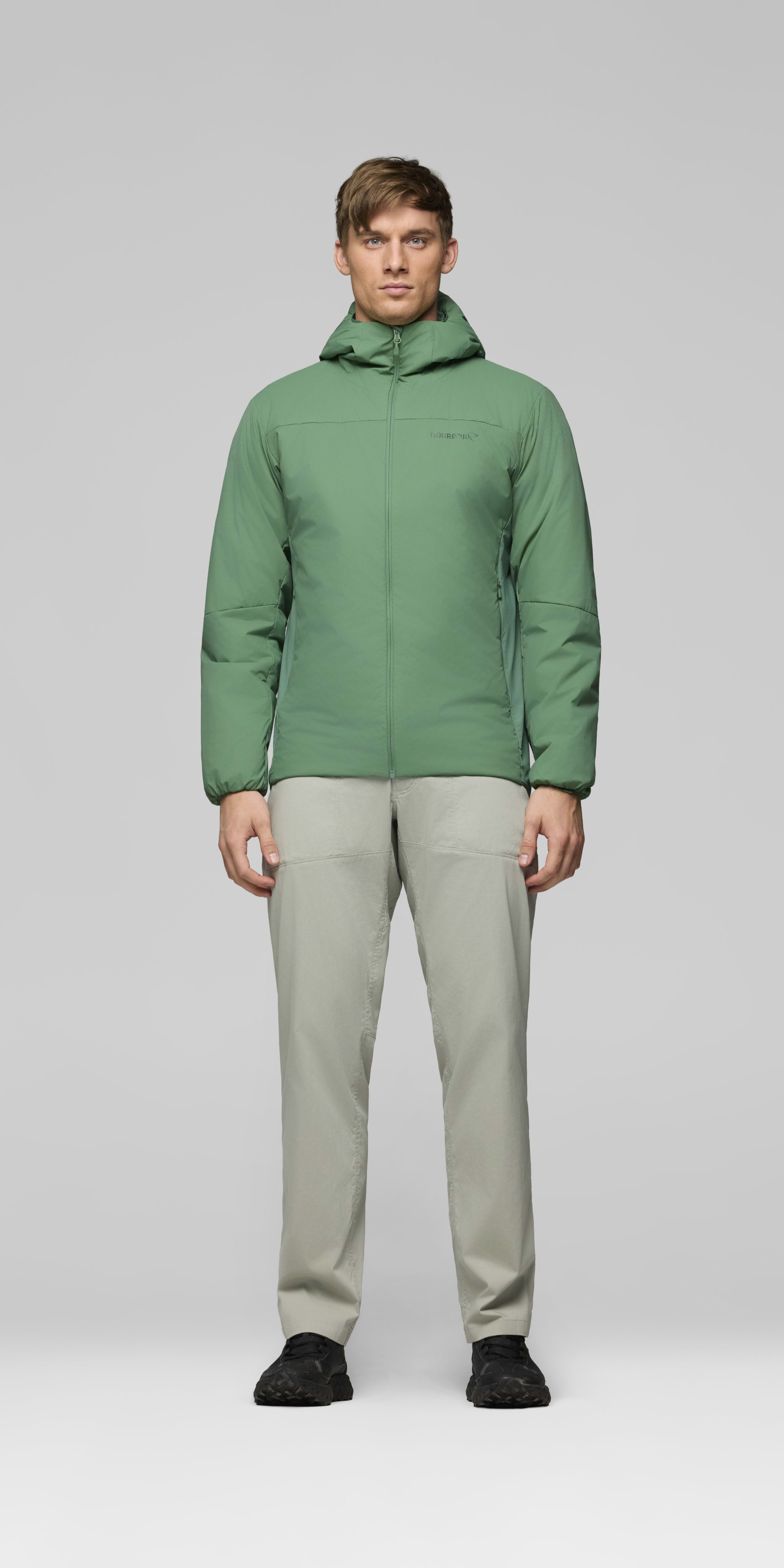 Male Look front image of femund thermo60 Zip Hood Dark Ivy