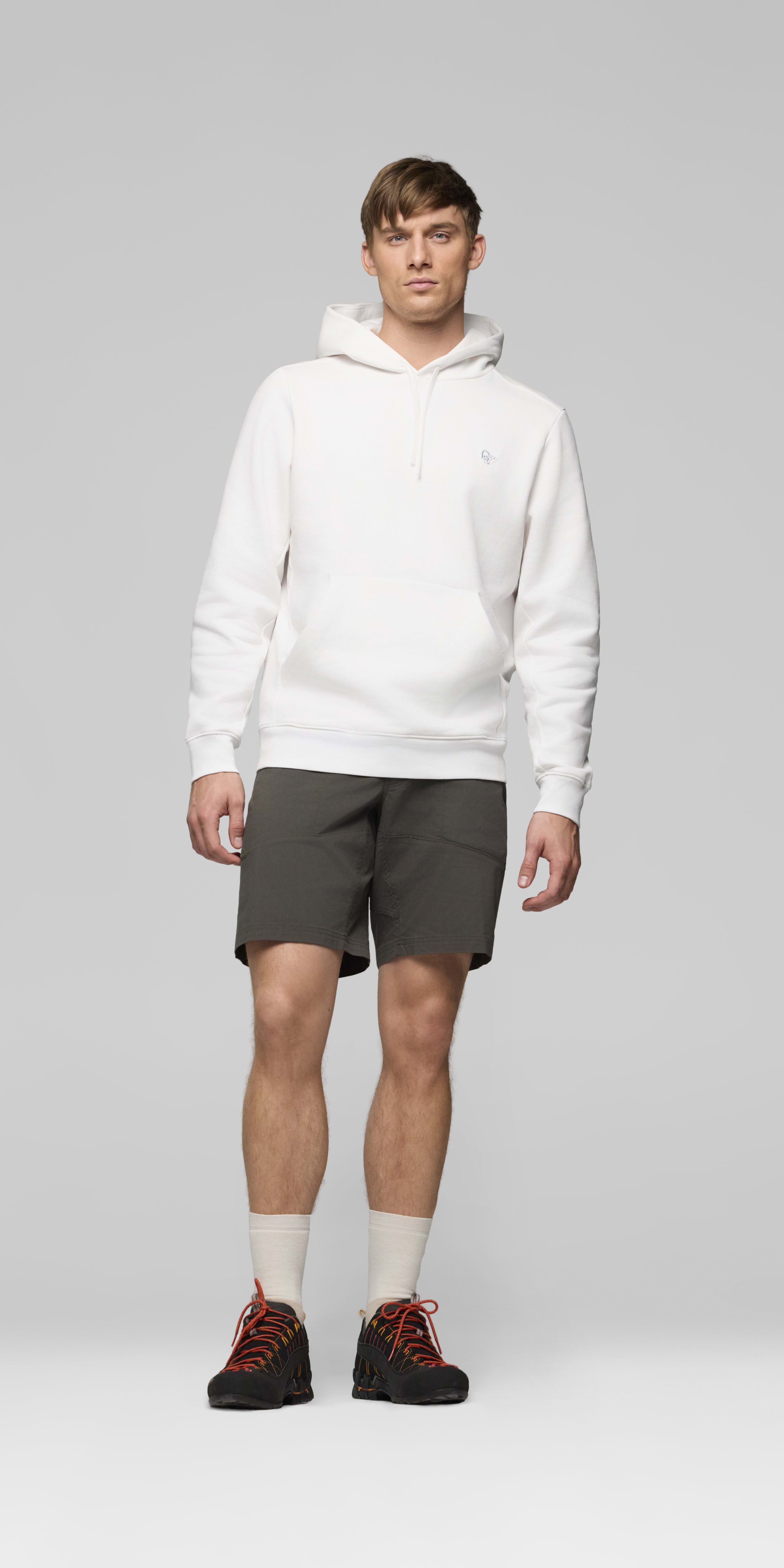 Female Look front image of femund sweat Hood Pure White