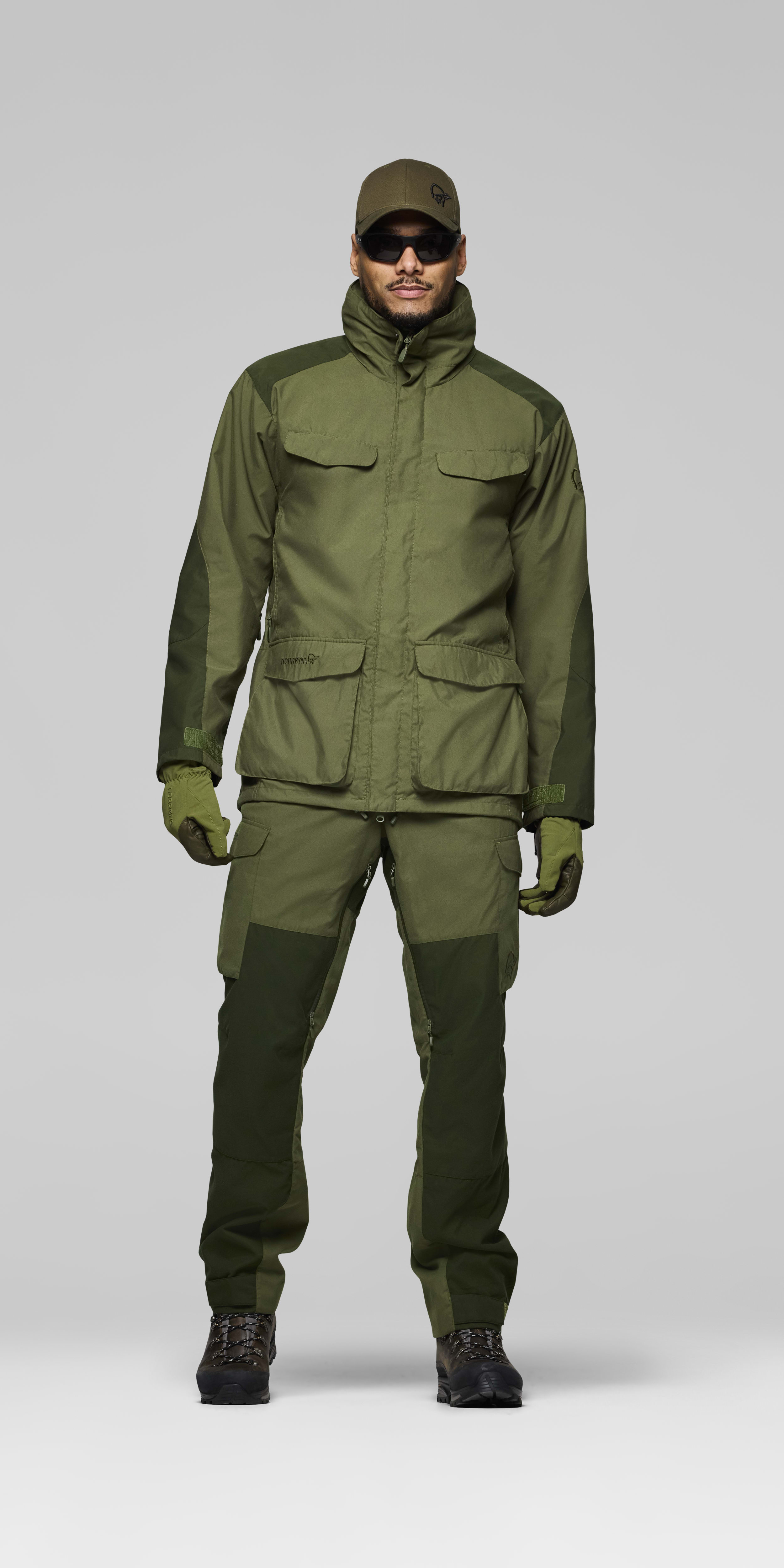 Female Look front image of finnskogen Gore-Tex Jacket Green