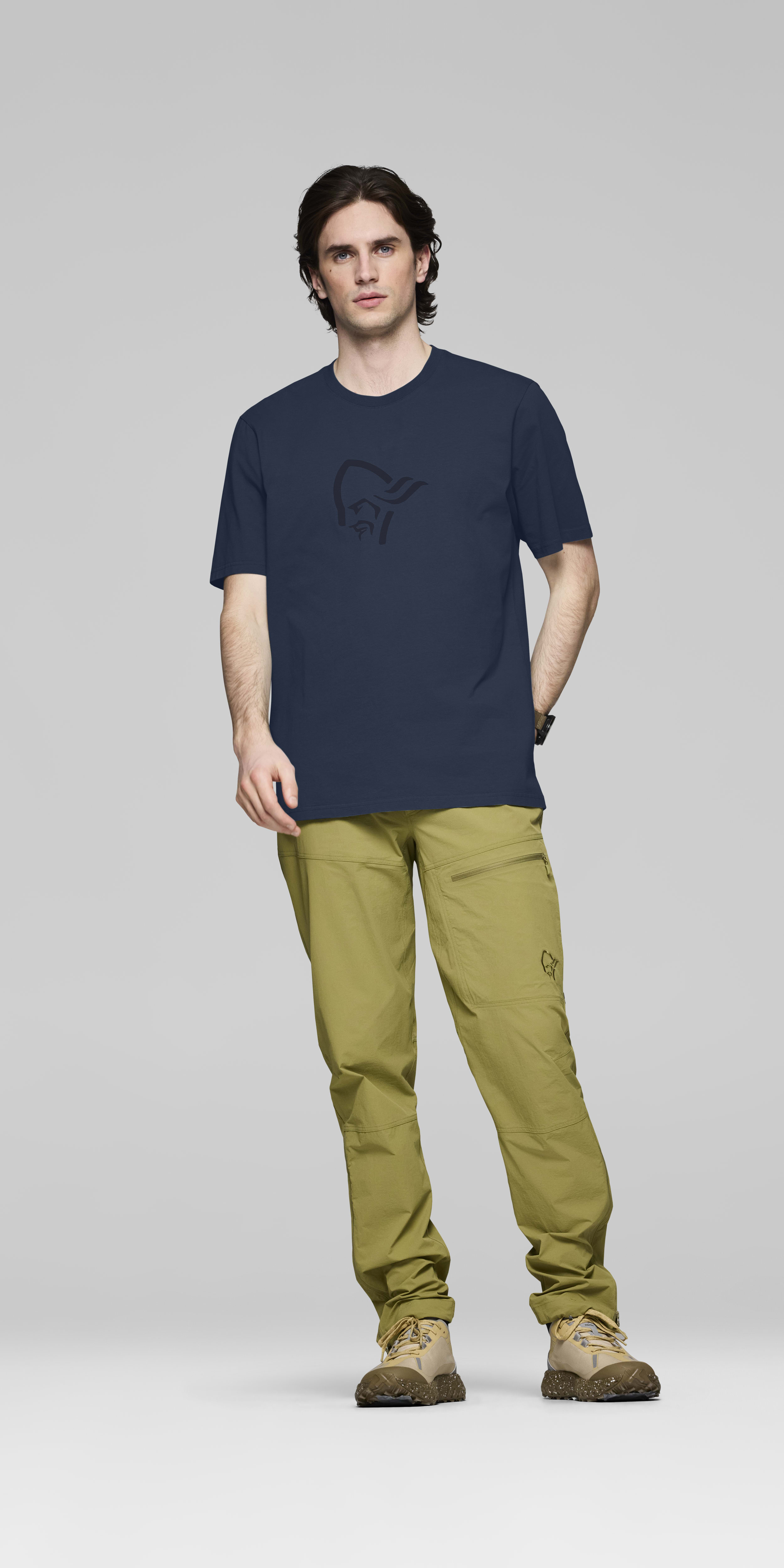 Male Look front image of 29 cotton viking T-shirt Indigo Night/Sky Captain