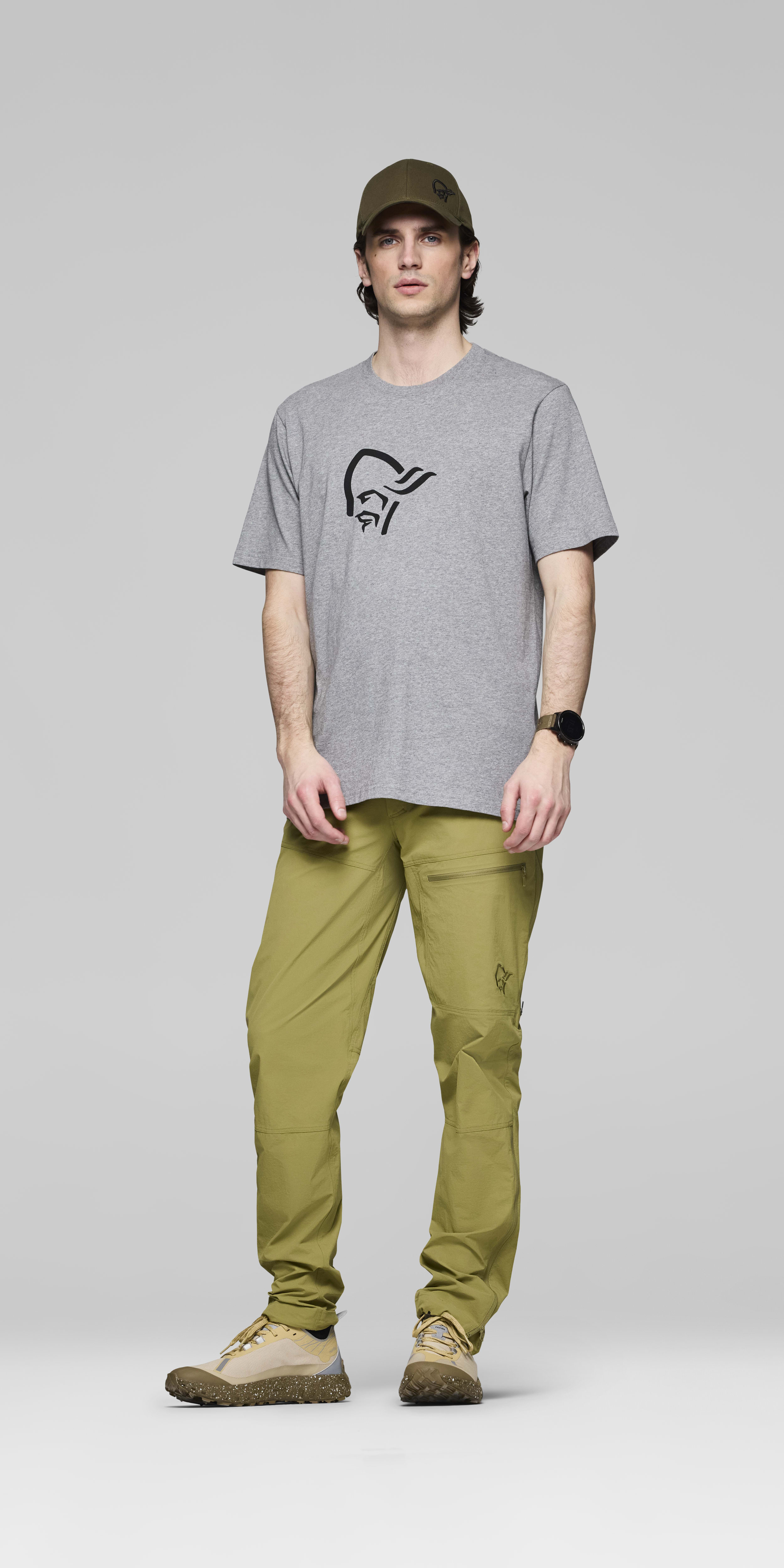 Male Look front image of 29 cotton viking T-shirt Grey Melange/Caviar Black