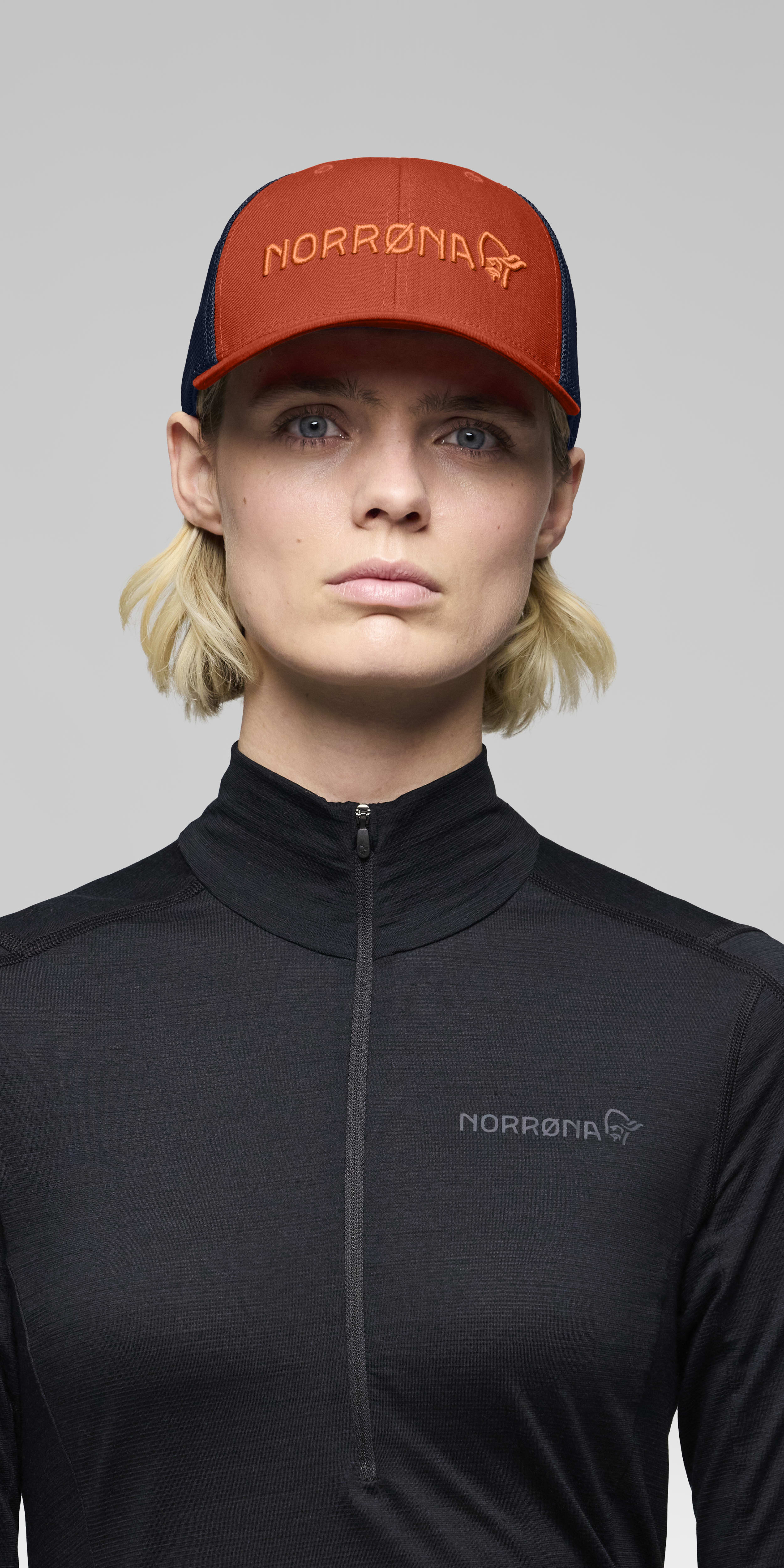 Female Look front image of 29 Flexfit 3D Cap Gold Flame