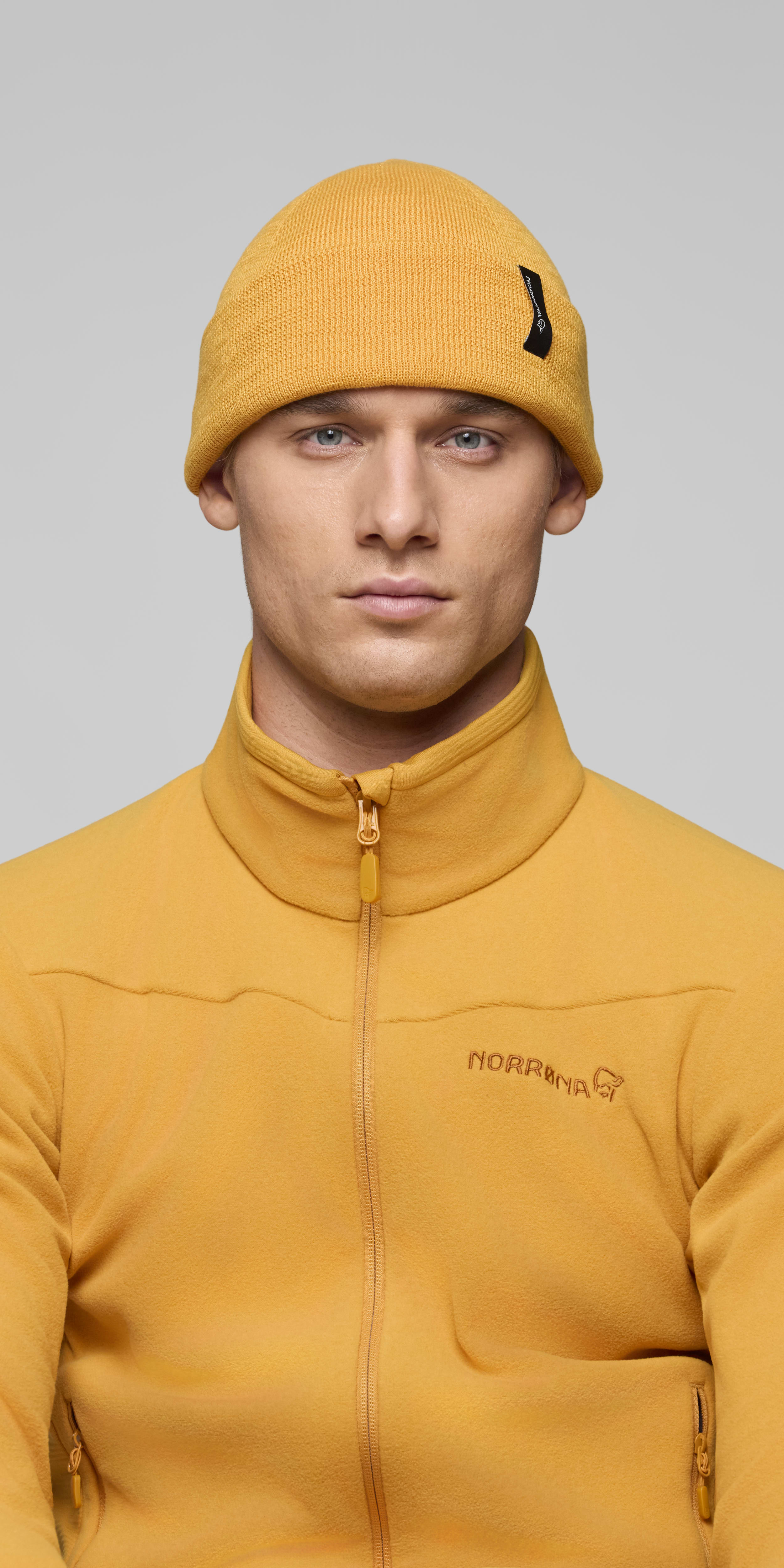 Female Look front image of 29 equaliser Beanie Sunflower