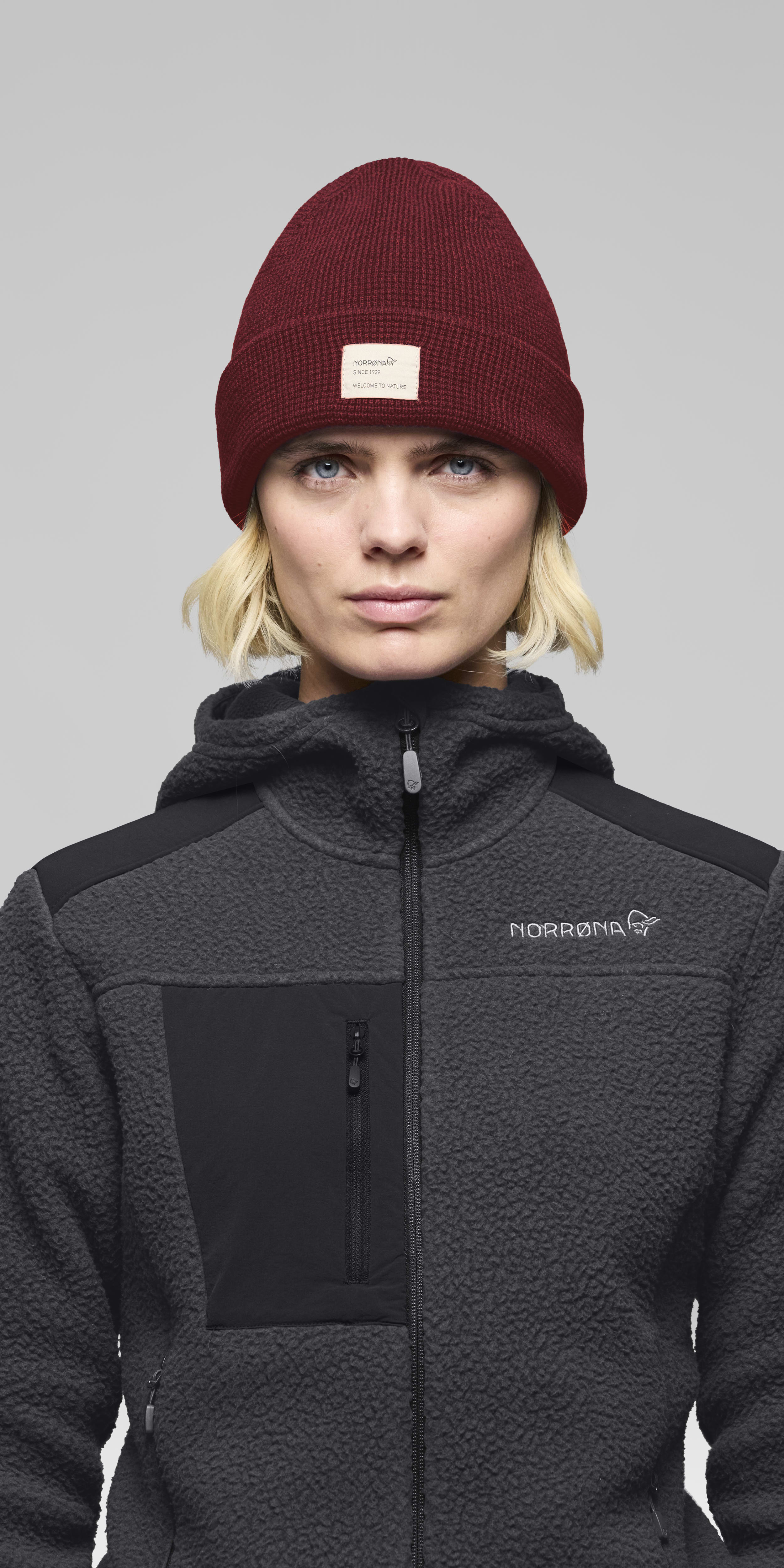 Female Look front image of 29 heavy cotton Beanie Port