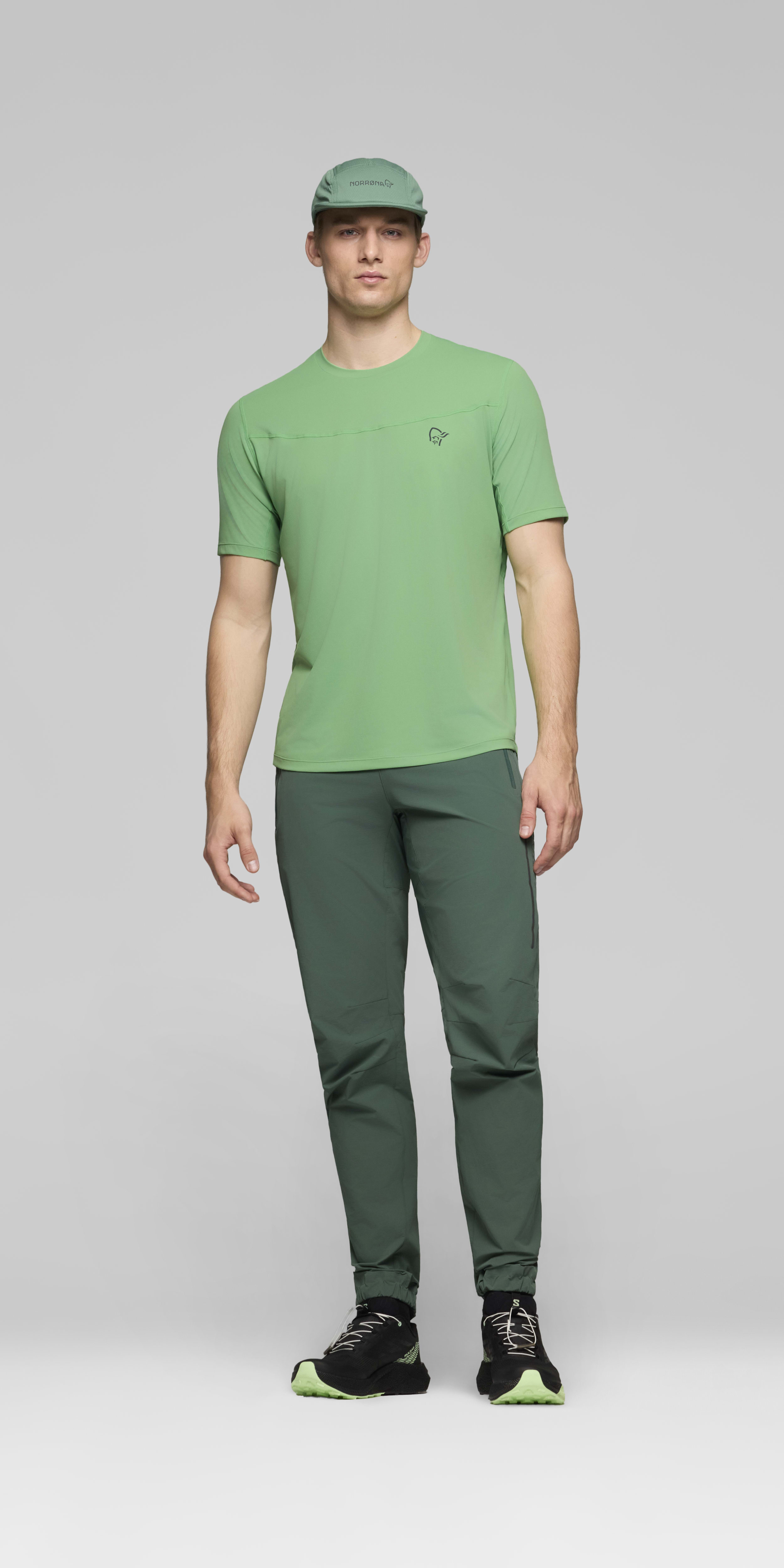 Male Look front image of senja equaliser T-shirt Peppermint