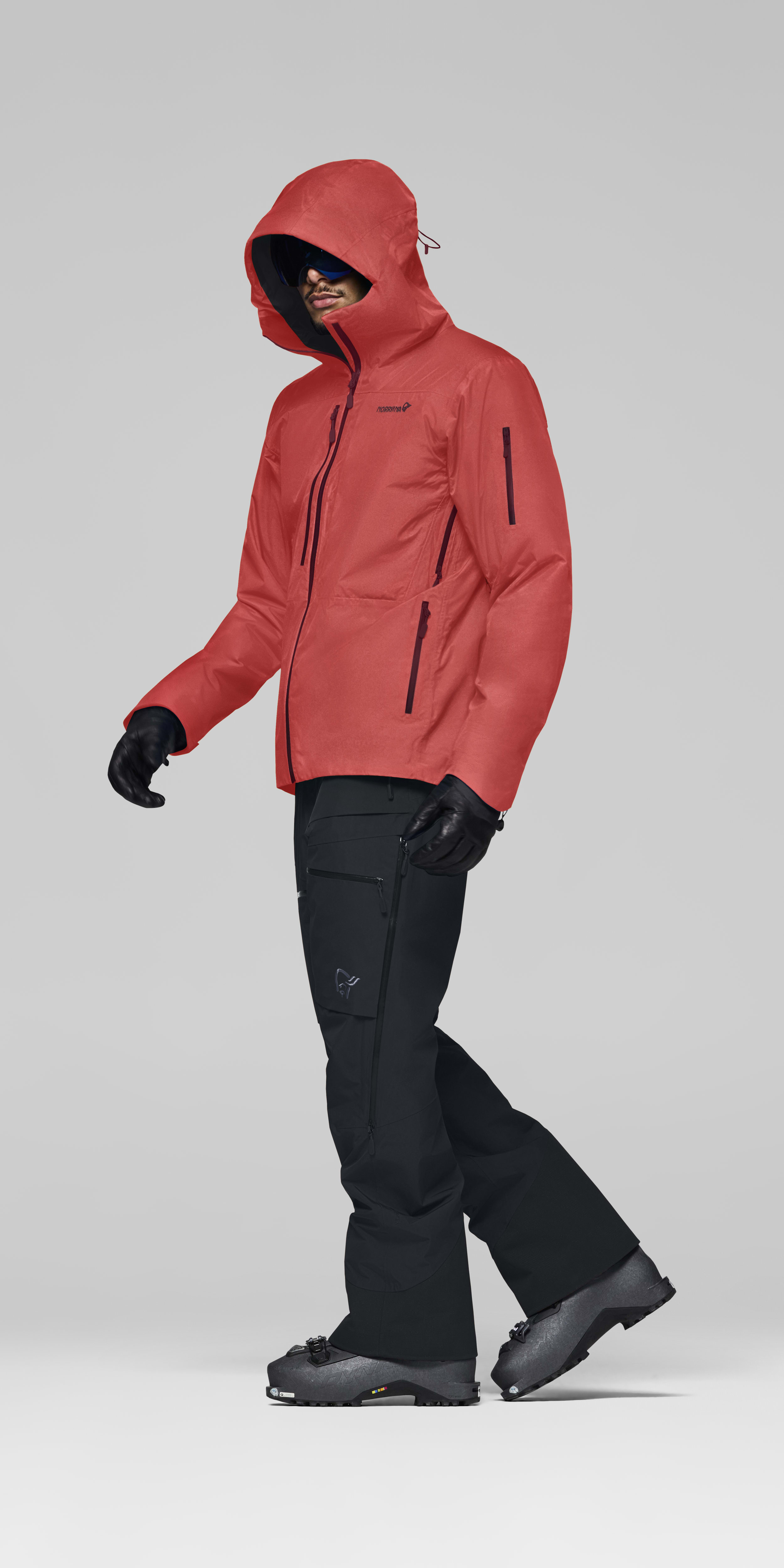 Male Look side image of lofoten Gore-Tex Insulated Jacket Baked Apple