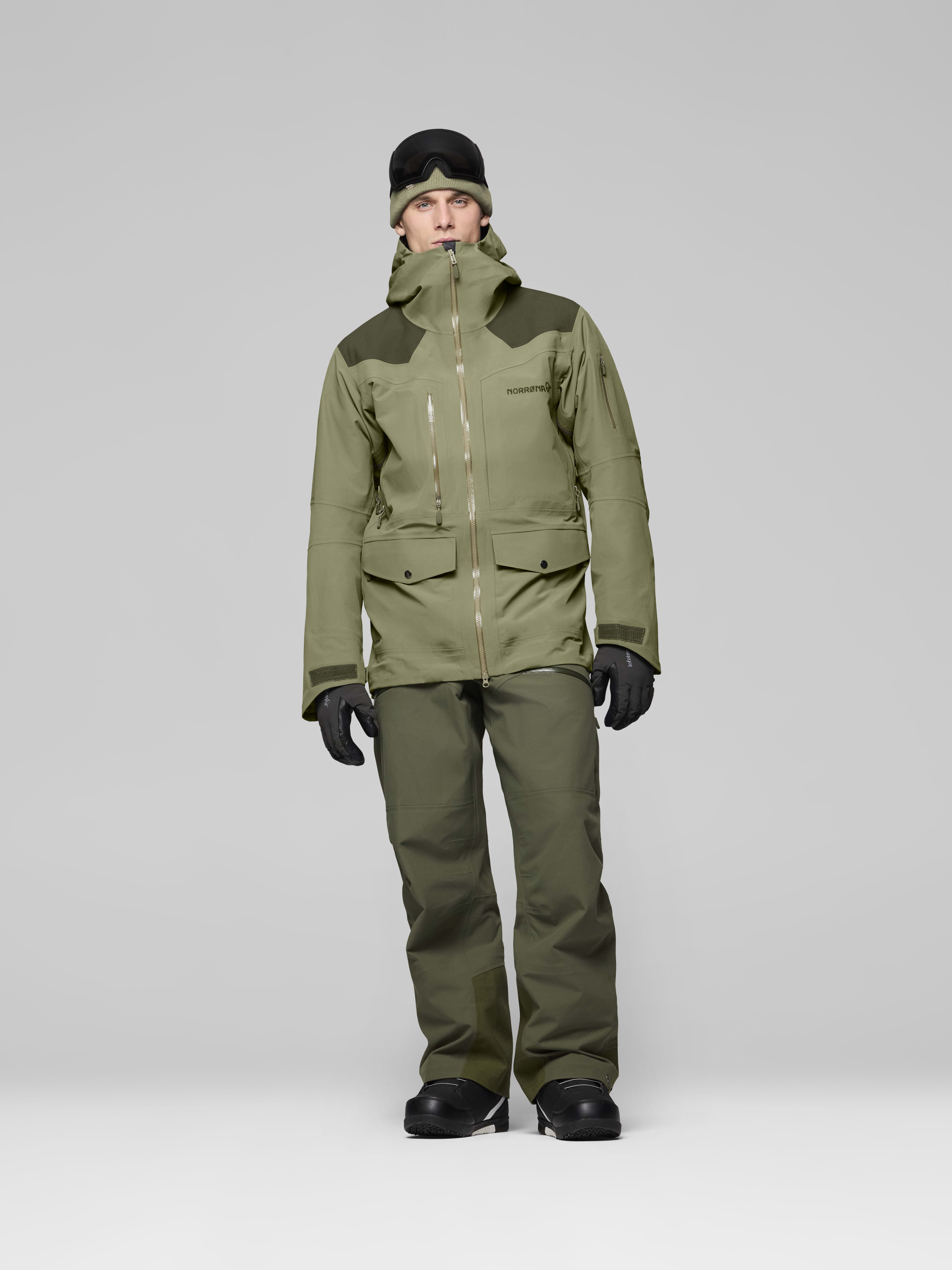 Male Look front image of tamok dri3 Jacket Olive Night/Deep Lichen Green
