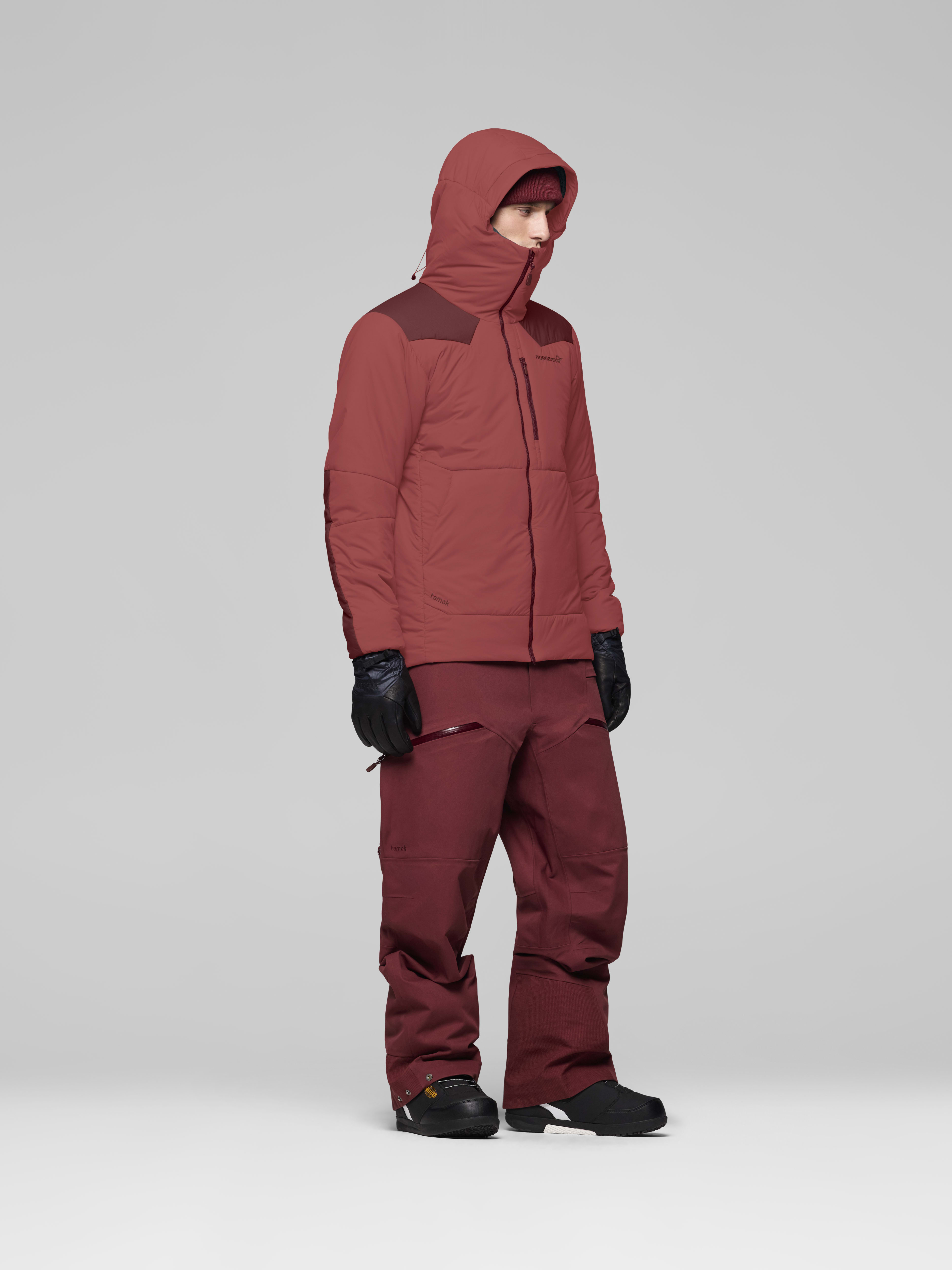 Male Look side image of tamok thermo80 Zip Hood Cowhide/Port