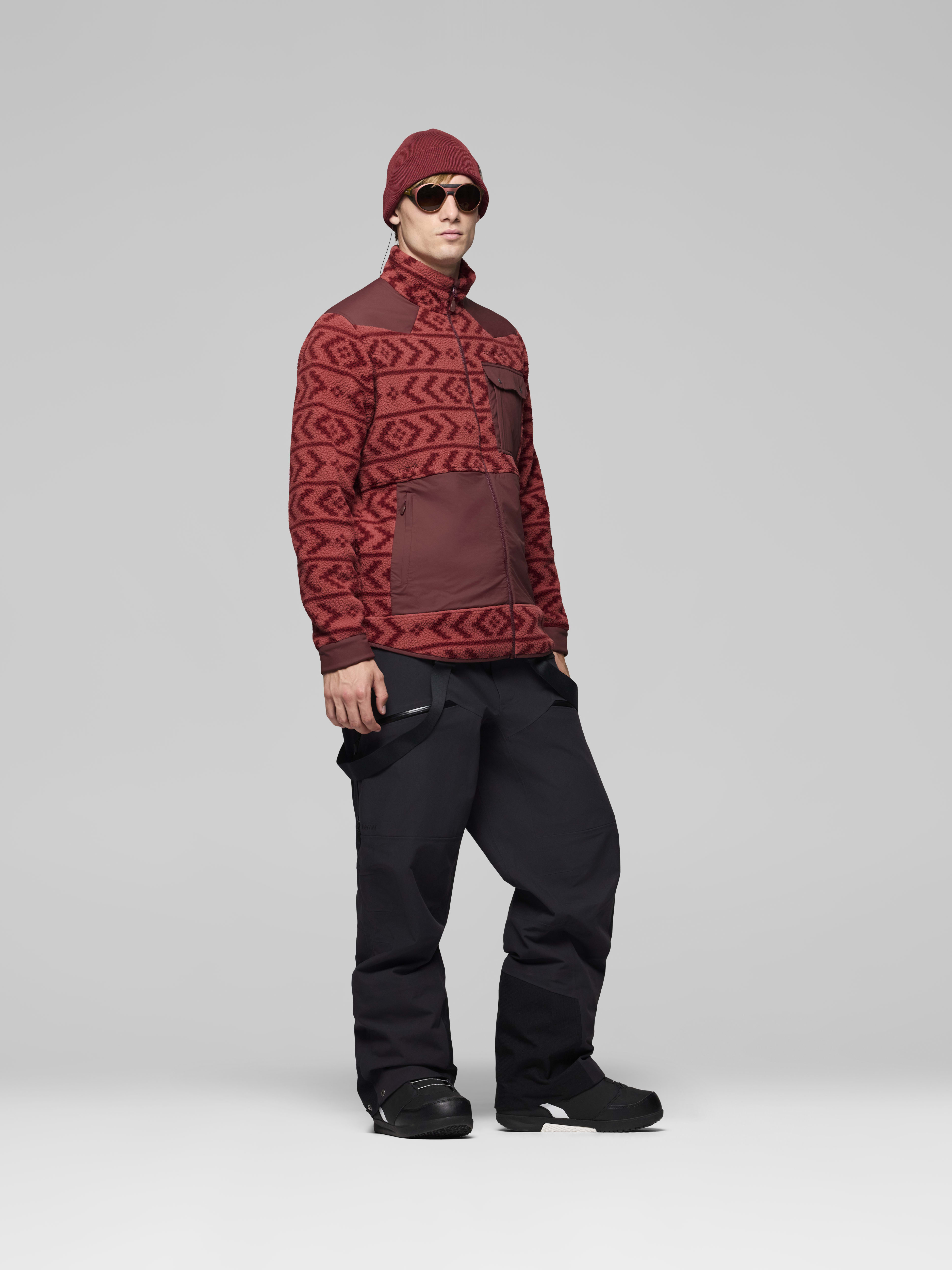 Male Look side image of tamok warm3 Jacket Cowhide/Port